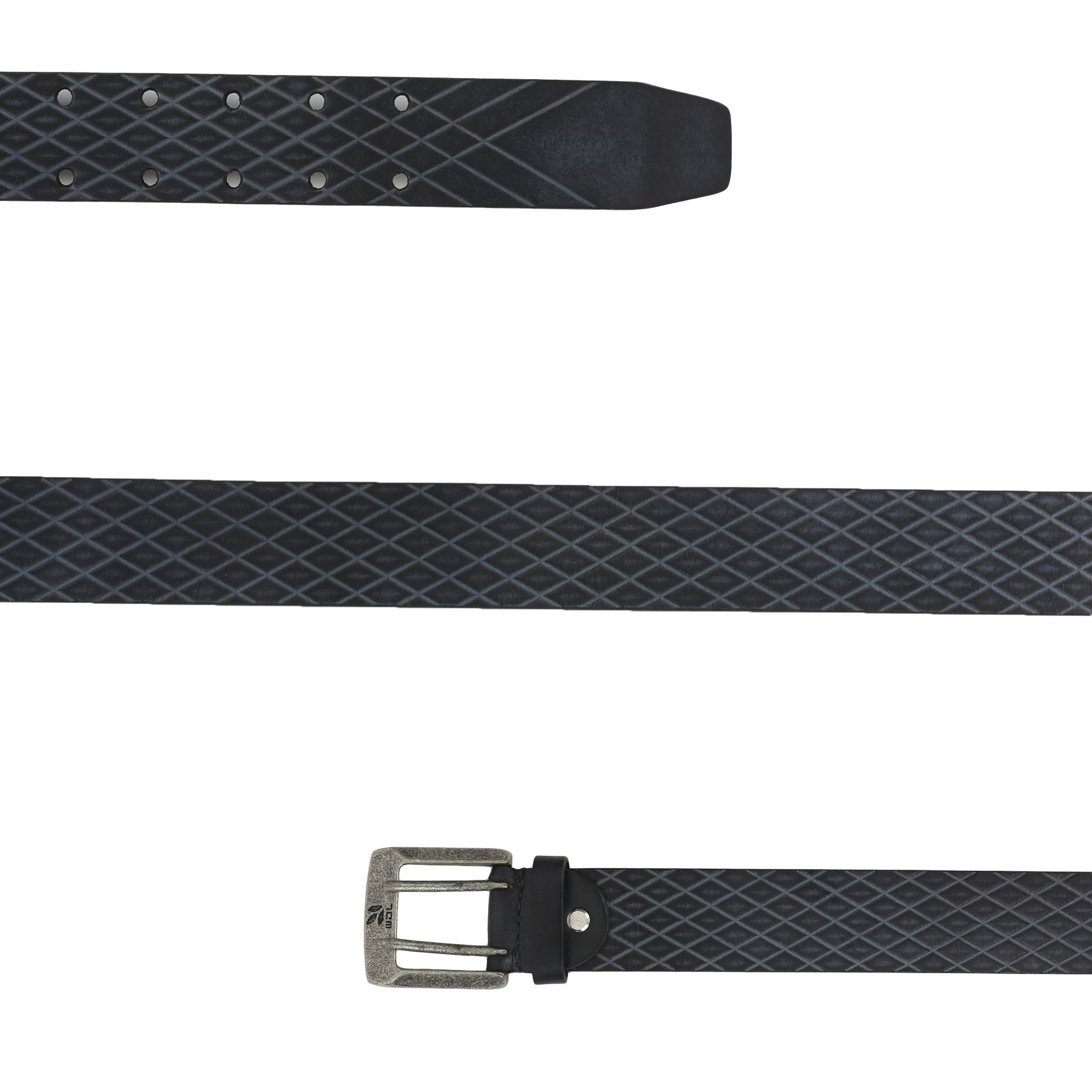 Navy Leather Belt for Men
