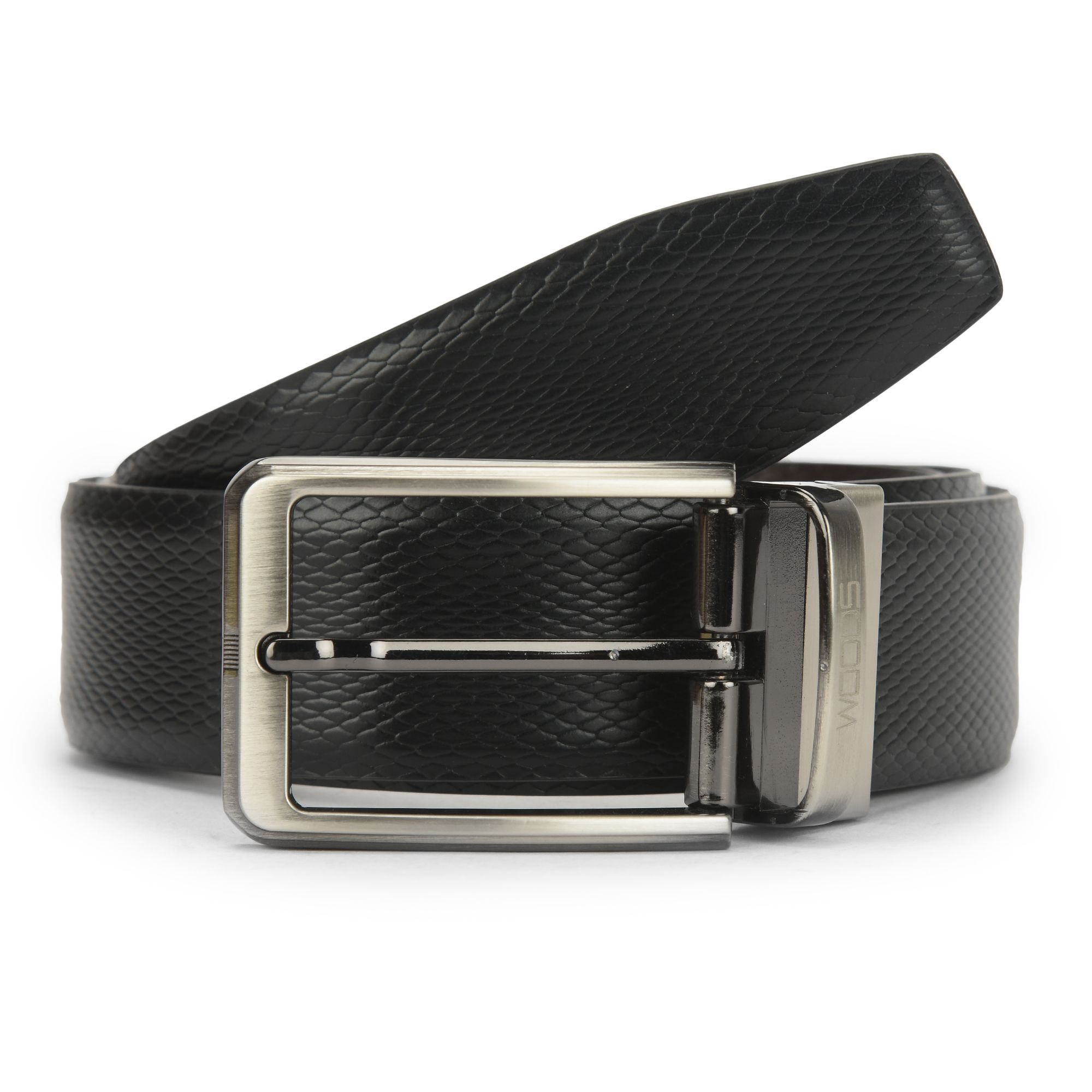Black/Brown reversible leather belt