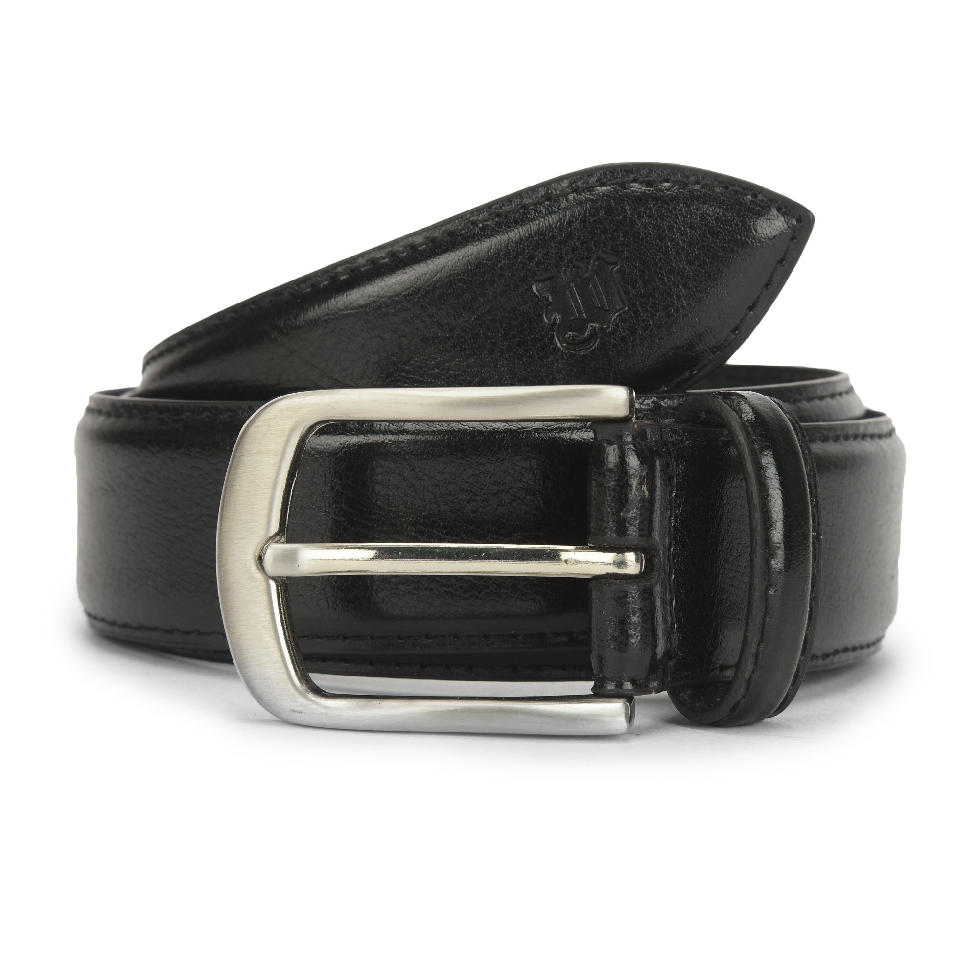 Black Leather Belt for men