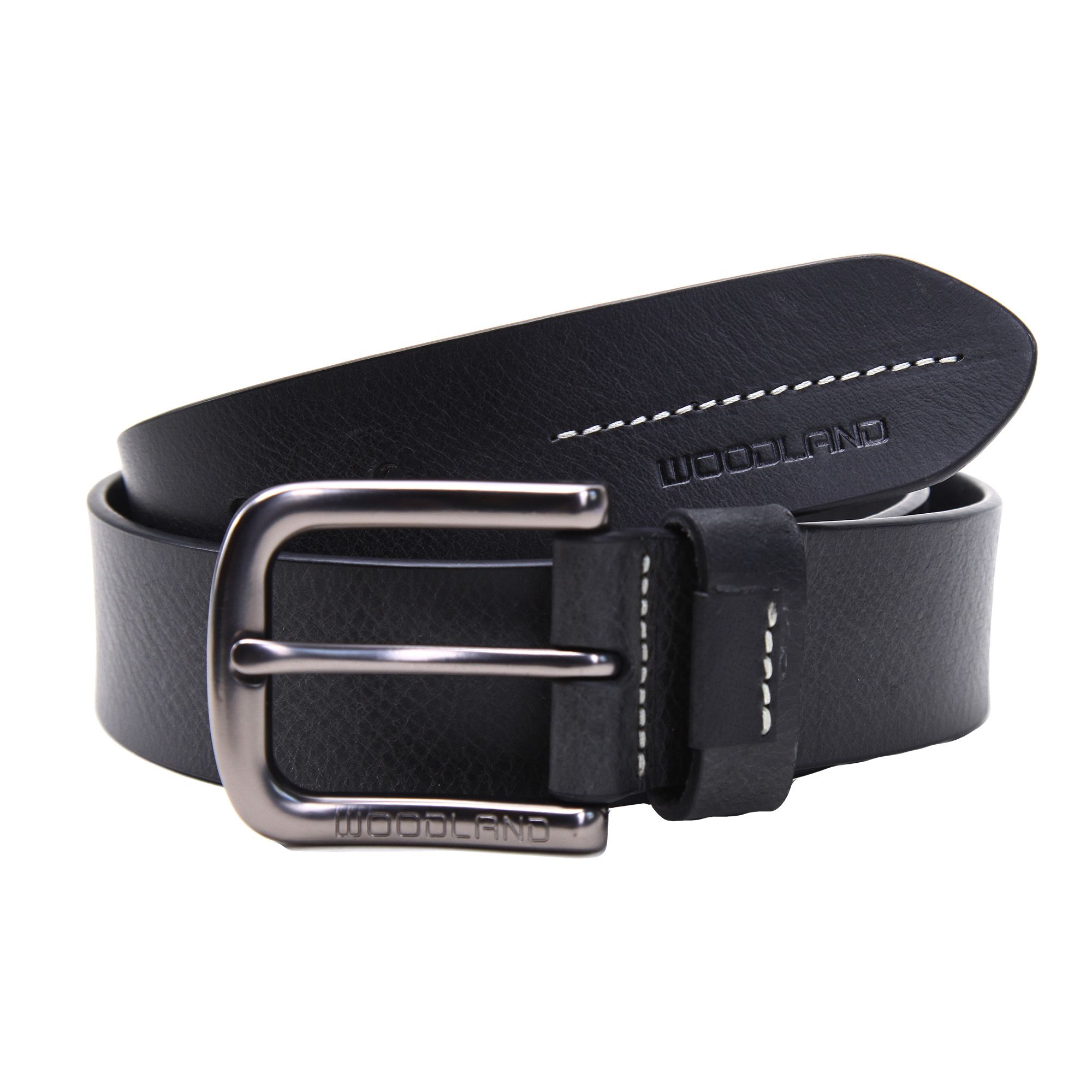 Black Leather Belt for Men