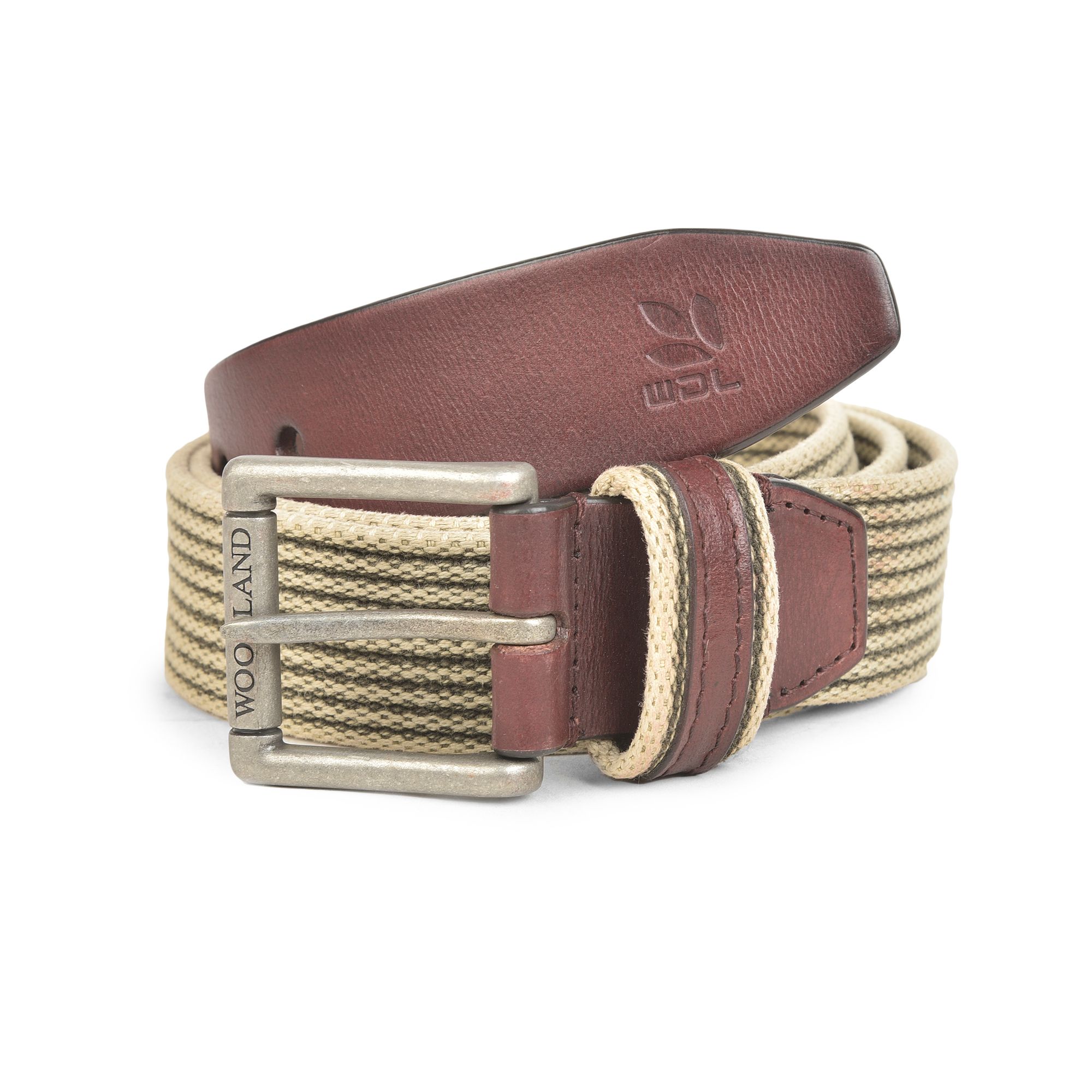 Adan Nubuck Leather Belt, Grey