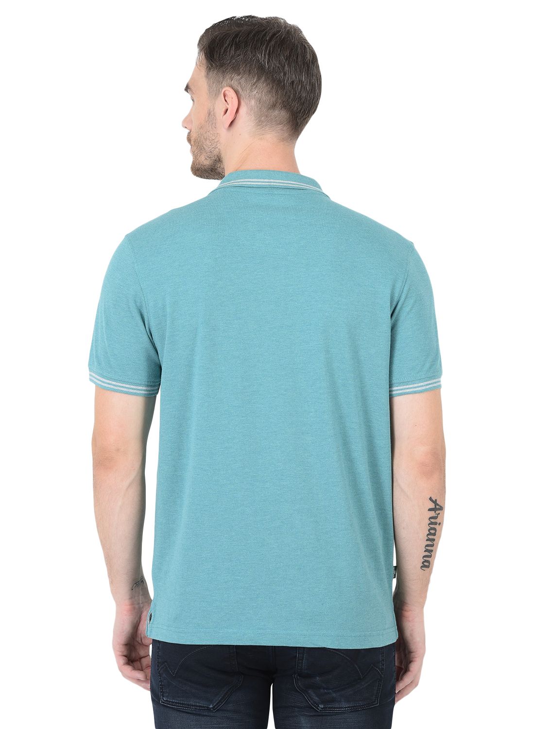 Aqua green polo clearance shirt