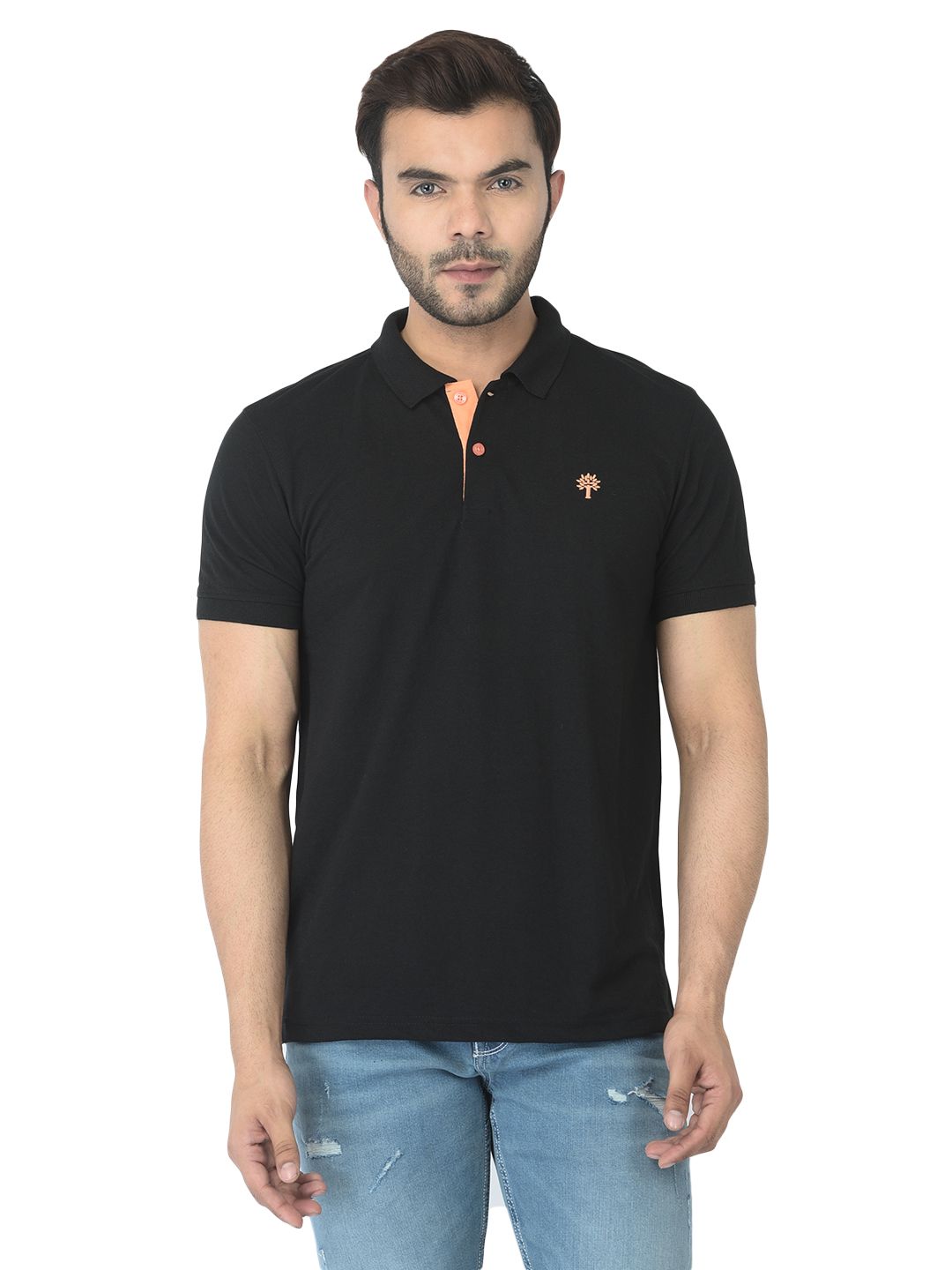 Black Polo T-shirt for men