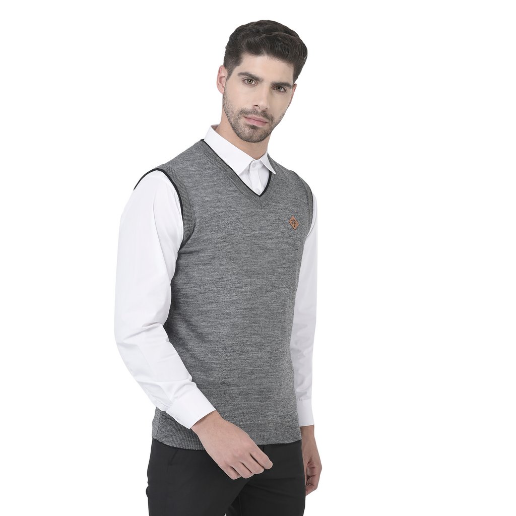Mgrey sweater vest for men