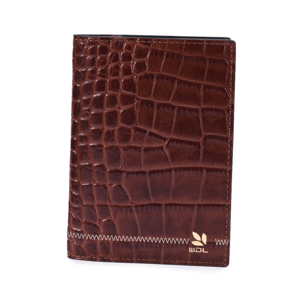 BROWN/NAVY Leather Wallet For Men