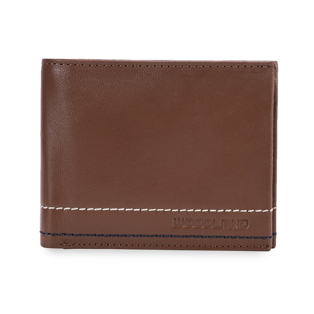 Buy JFL Leather Formal Regular Men's Woodland Logo Wallet (Brown)… at  Amazon.in