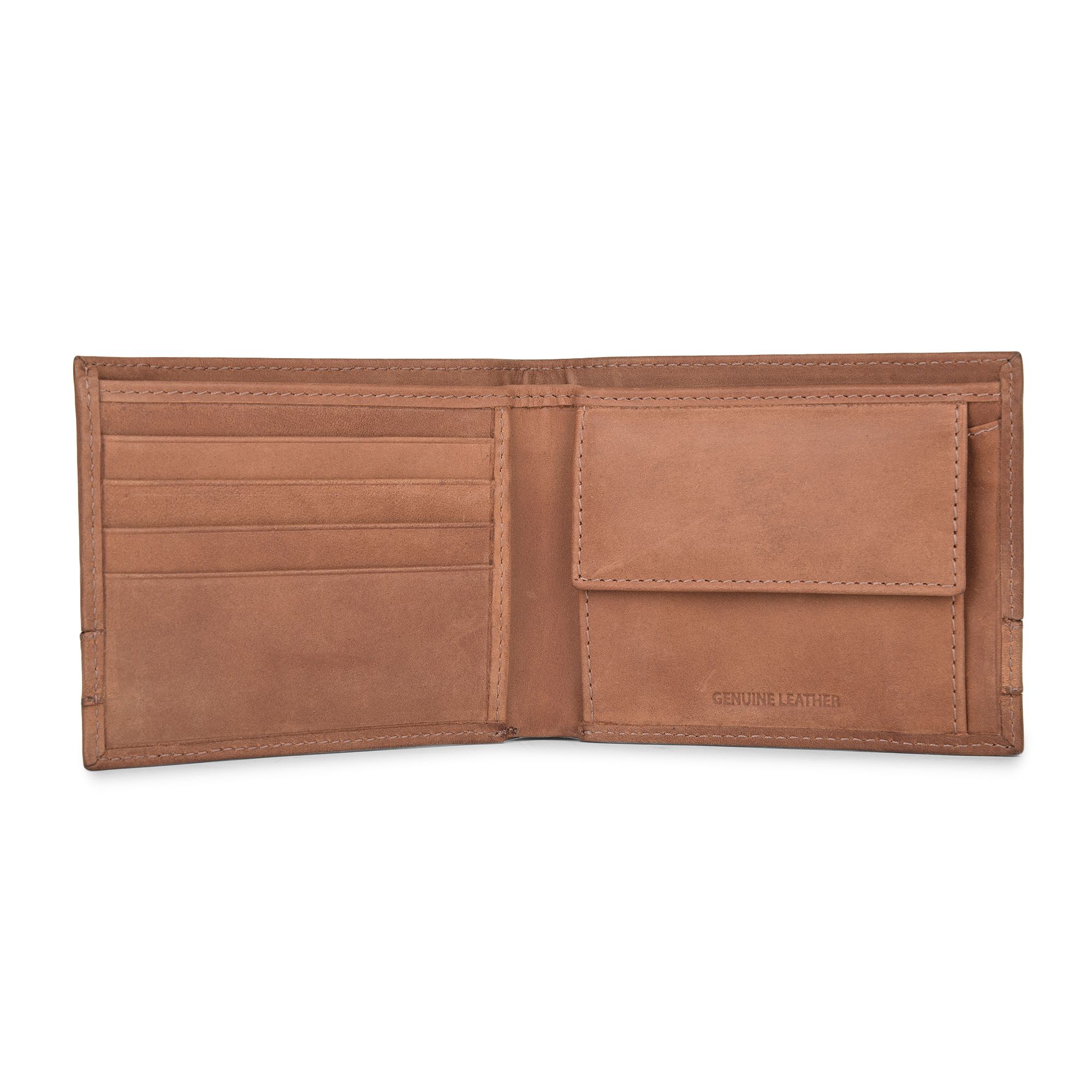 Tan leather wallet for men