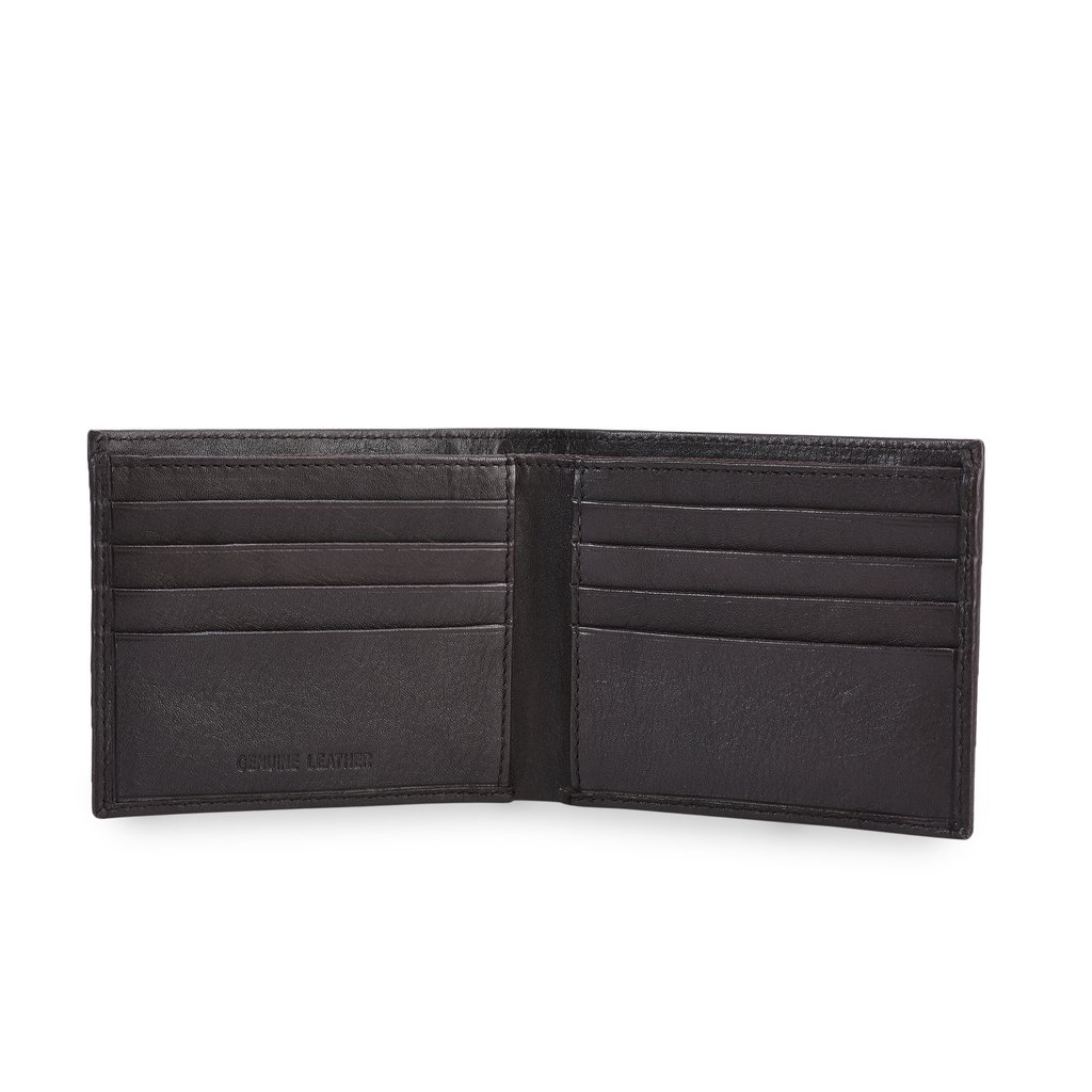 Dark brown wallet for men