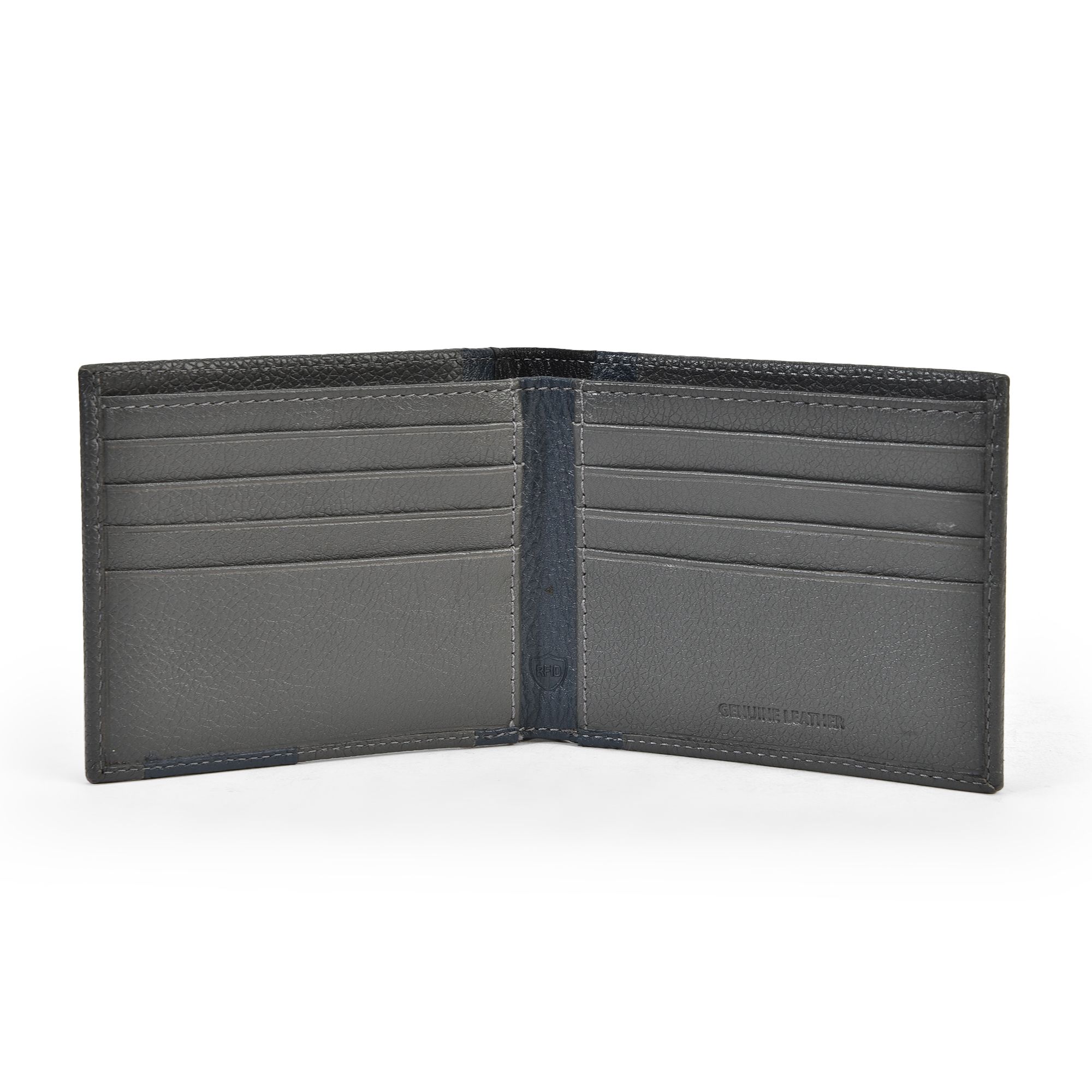 Grey Leather Wallet for men