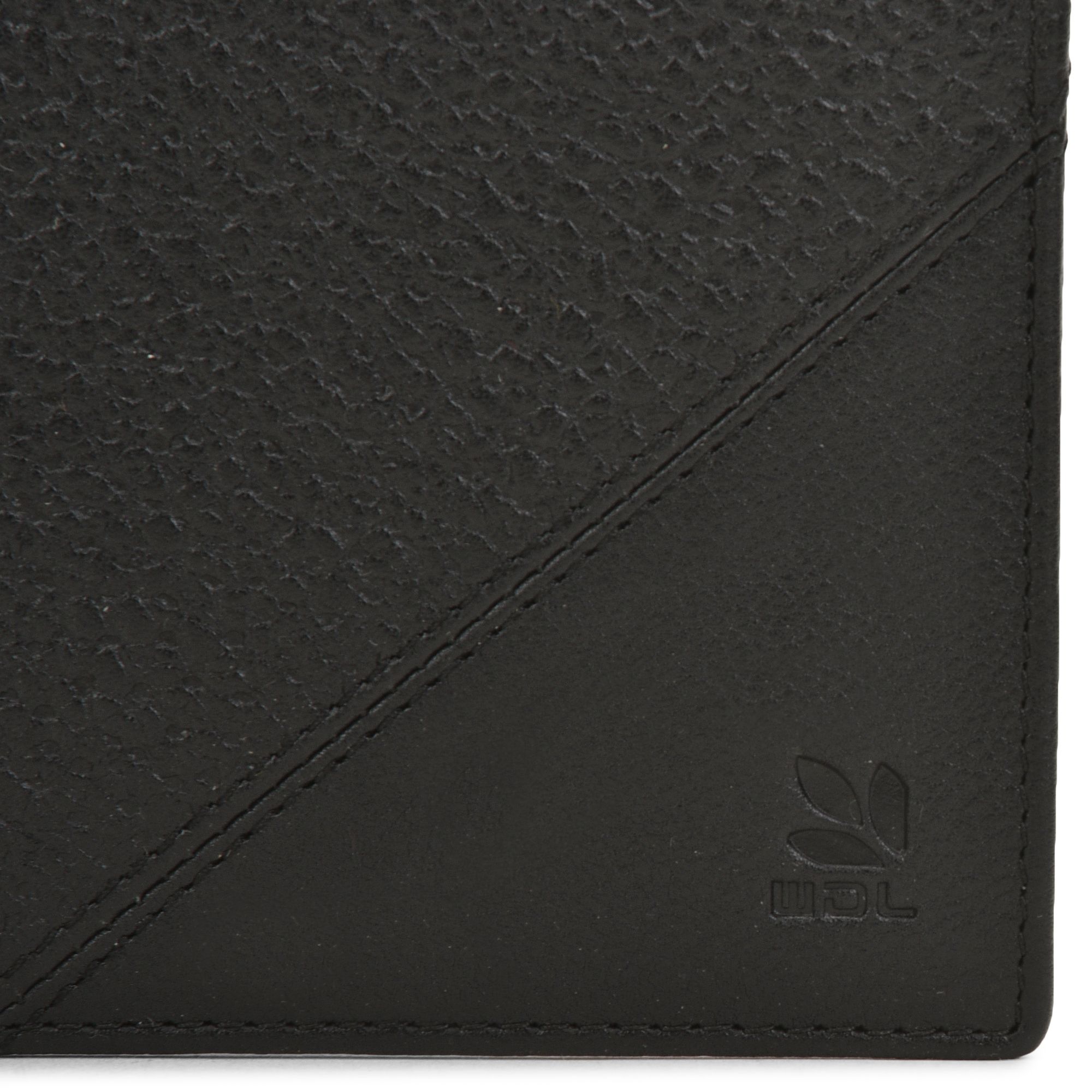 Black bifold wallet for men