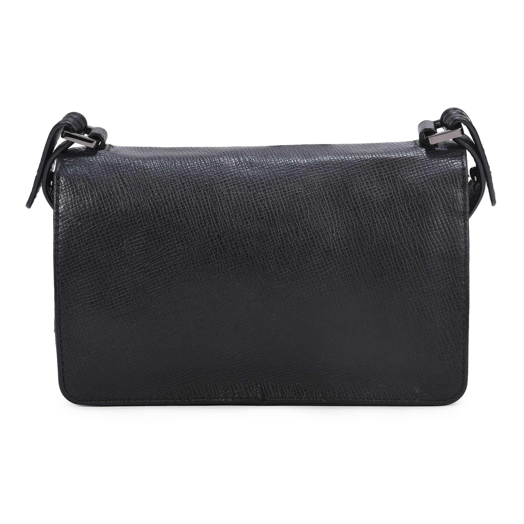 BLACK leather bag for women