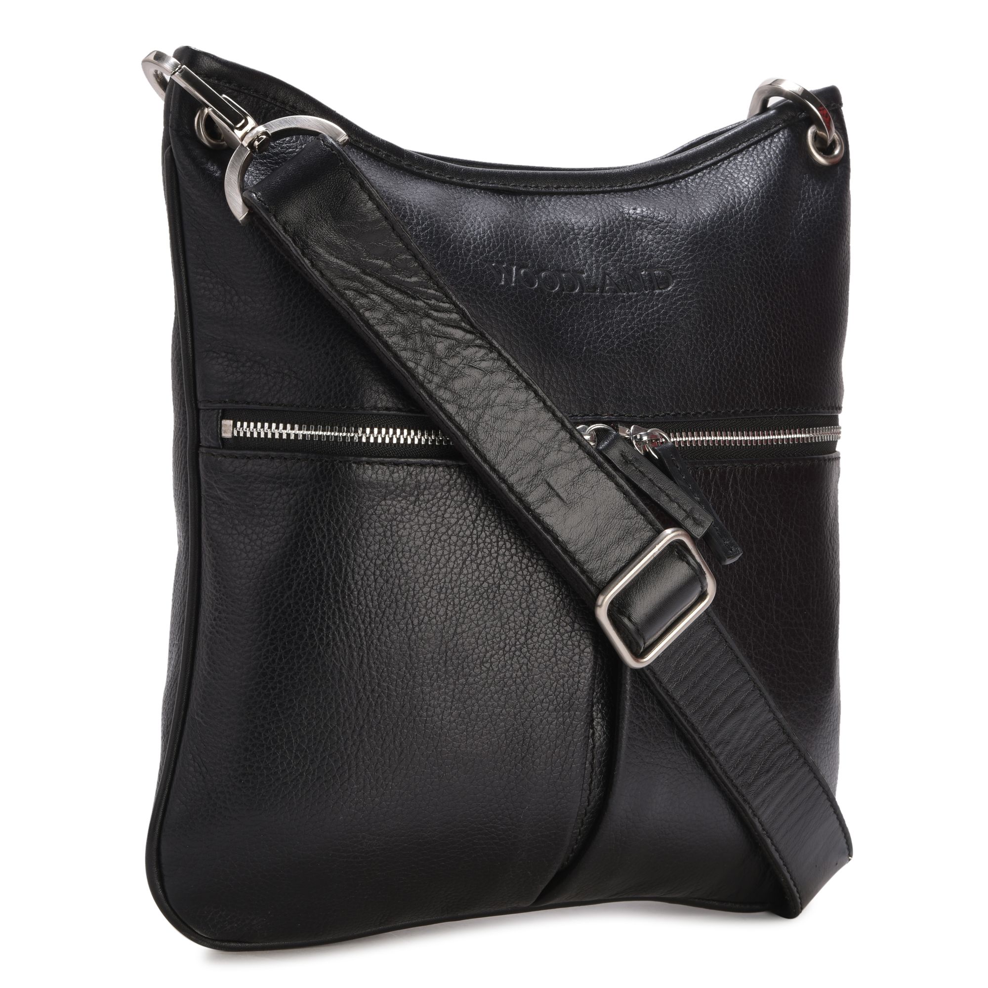 Woodland leather store sling bag