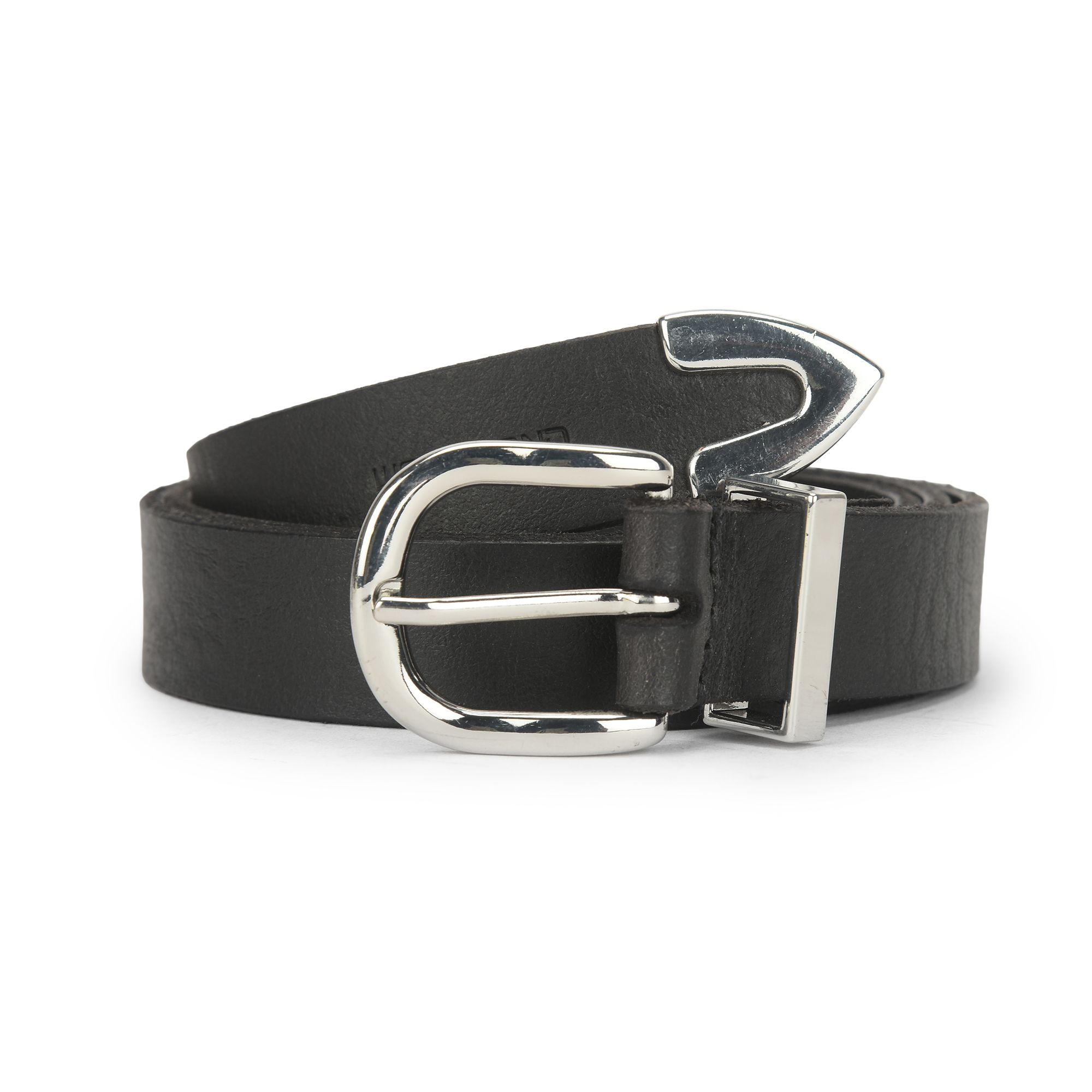 Black Leather belt for women