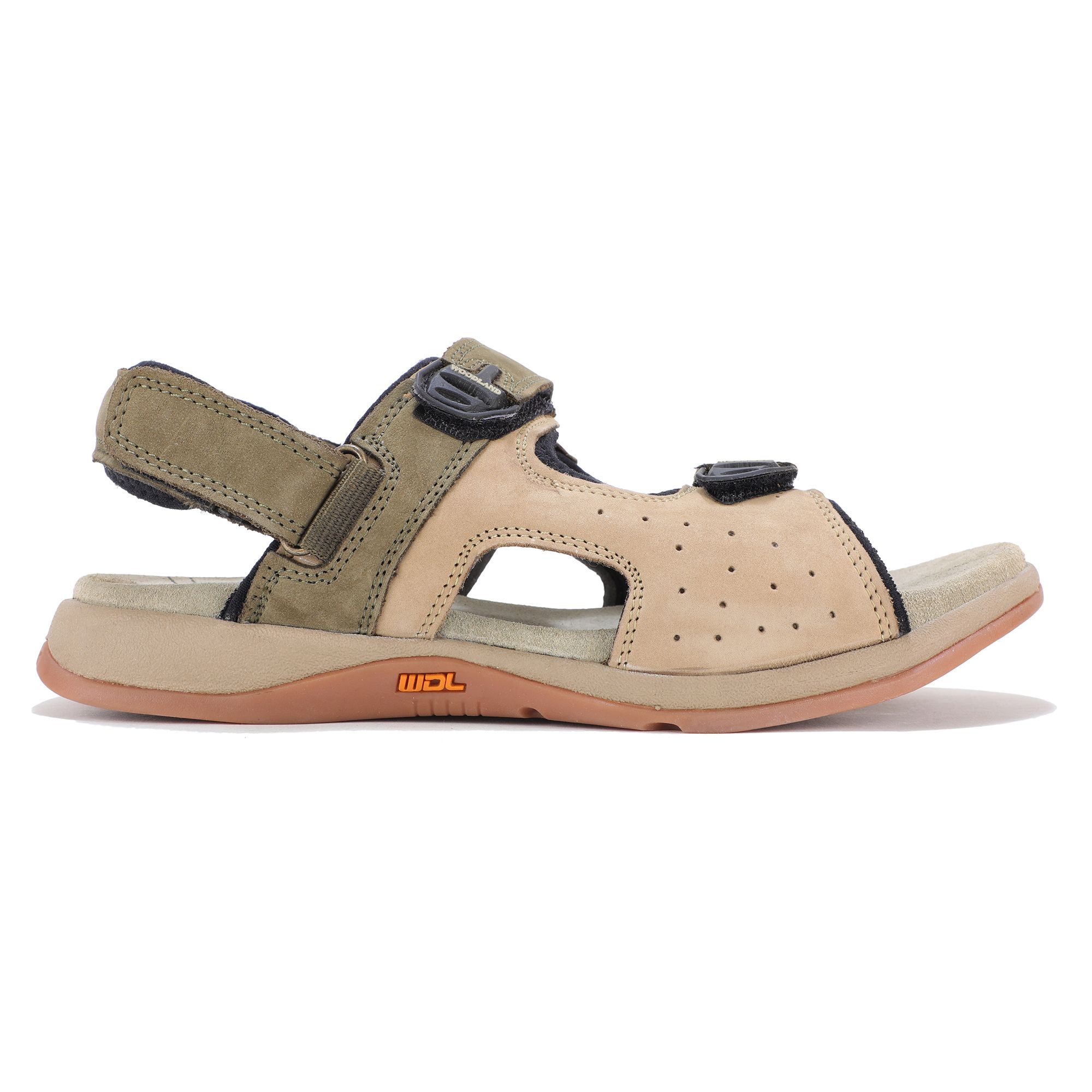 Woodland khaki 2025 floater sandals