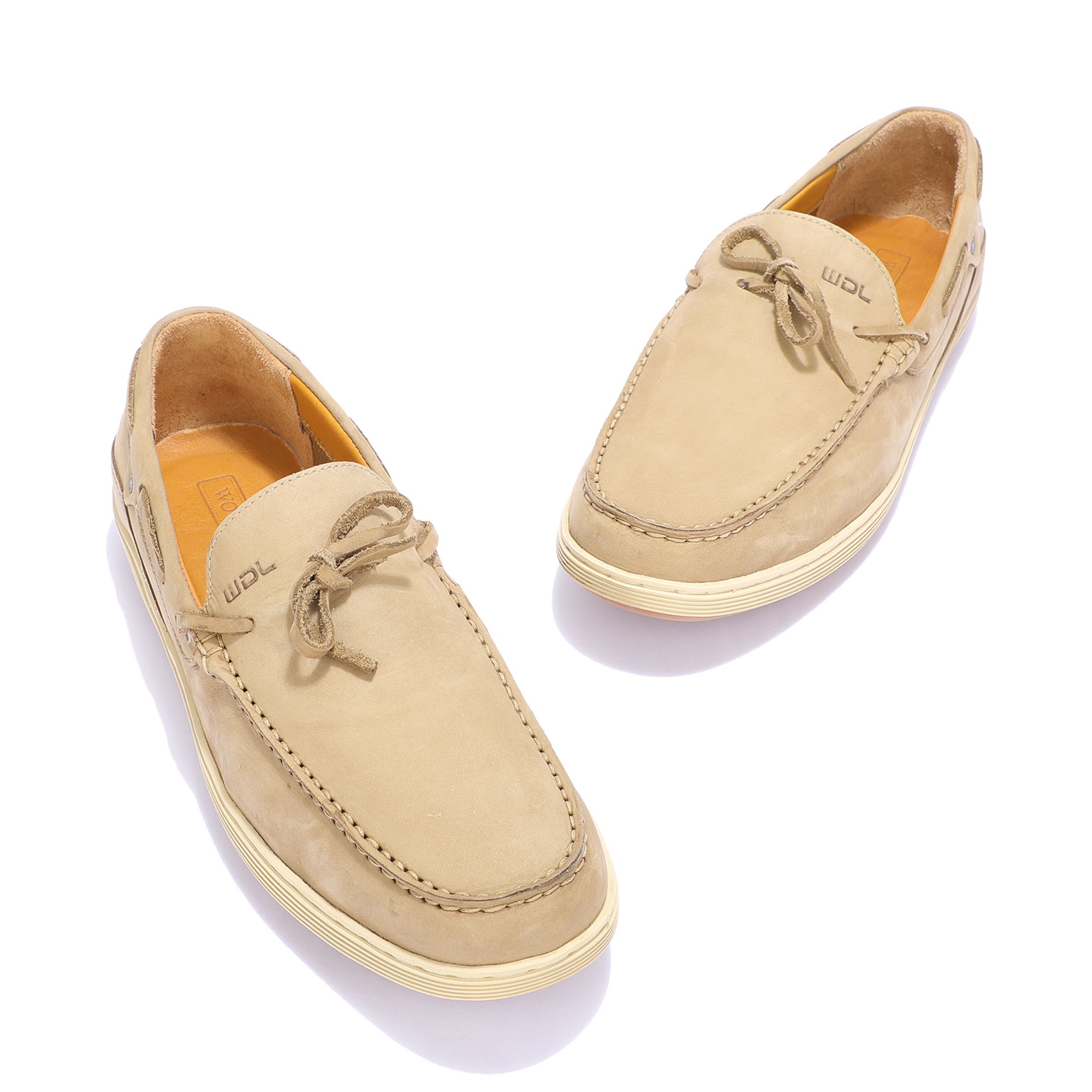 Khaki boat shoes