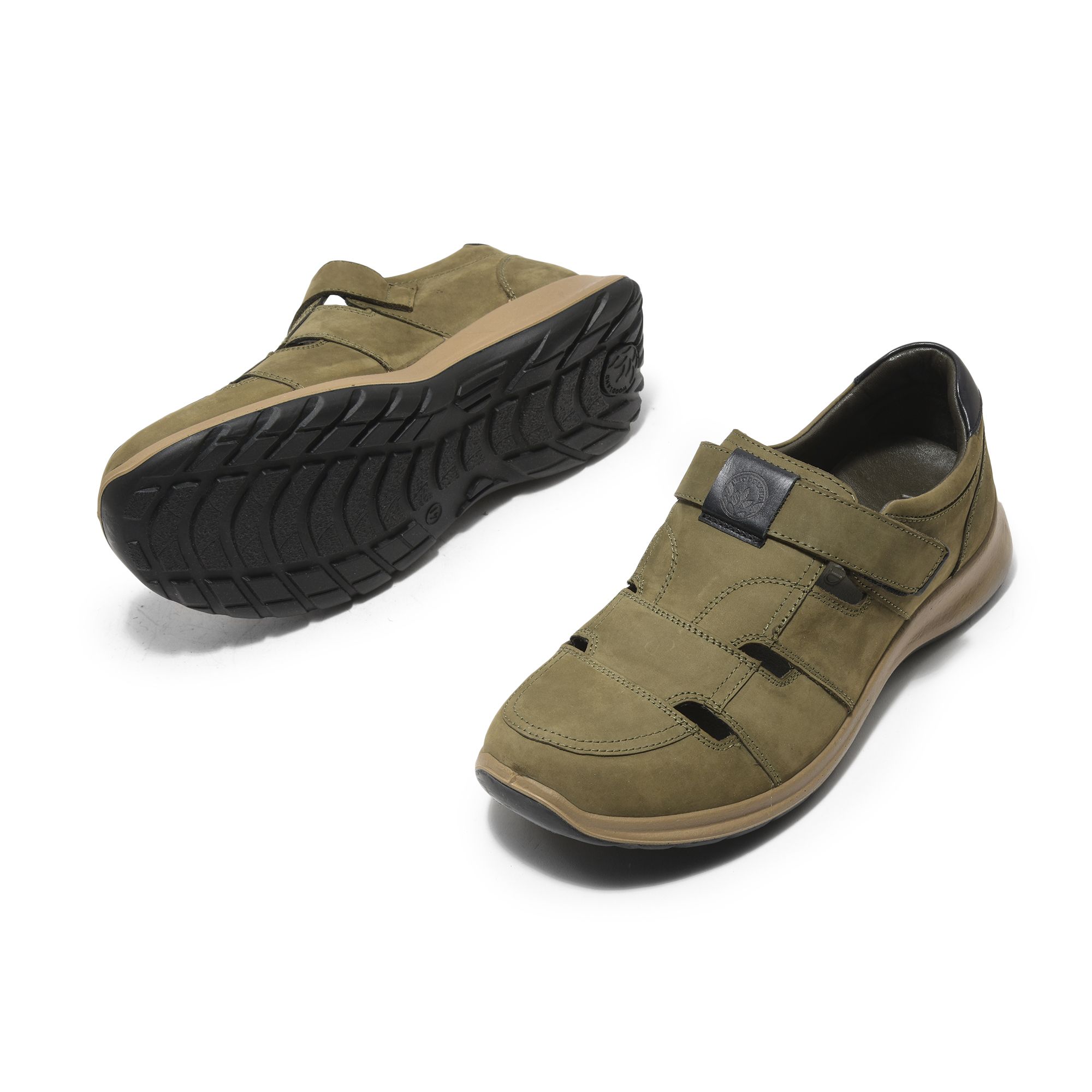 Woodland Brand Original Mens Casual Backstrap Sandal GD 345519 (Olive) ::  RAJASHOES