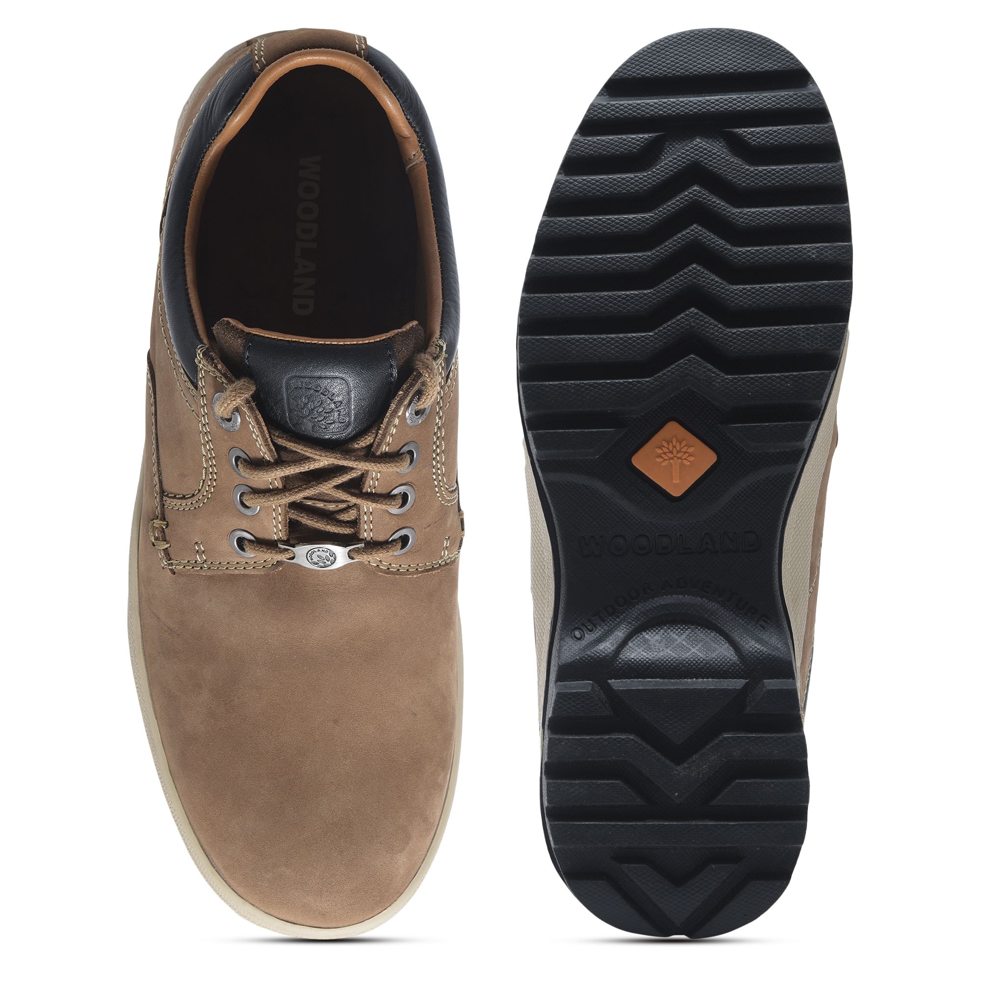 Tobacco casual shoes for men