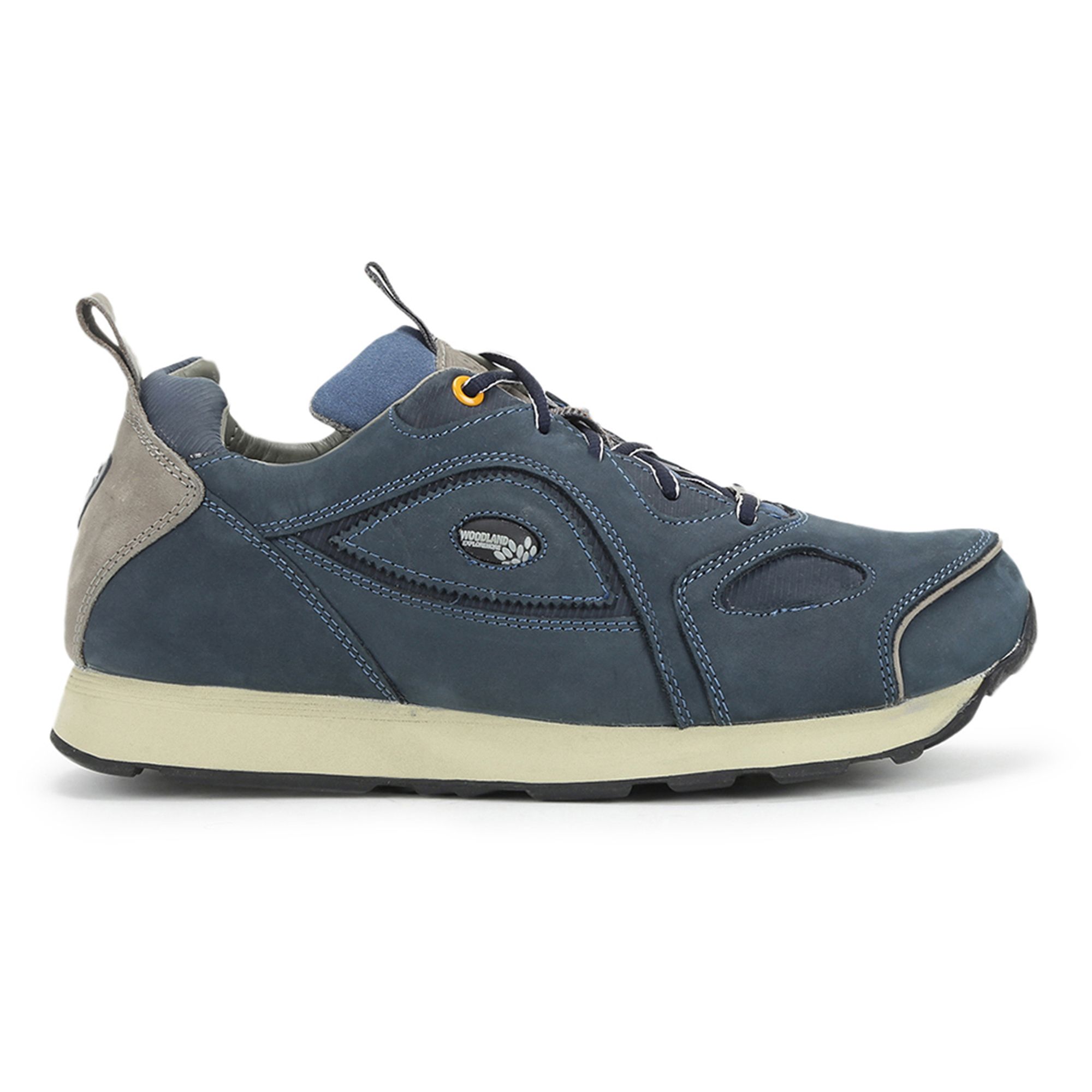 Tomlins Men's Leather Low Top Sneakers - Navy Blue | 51 Label