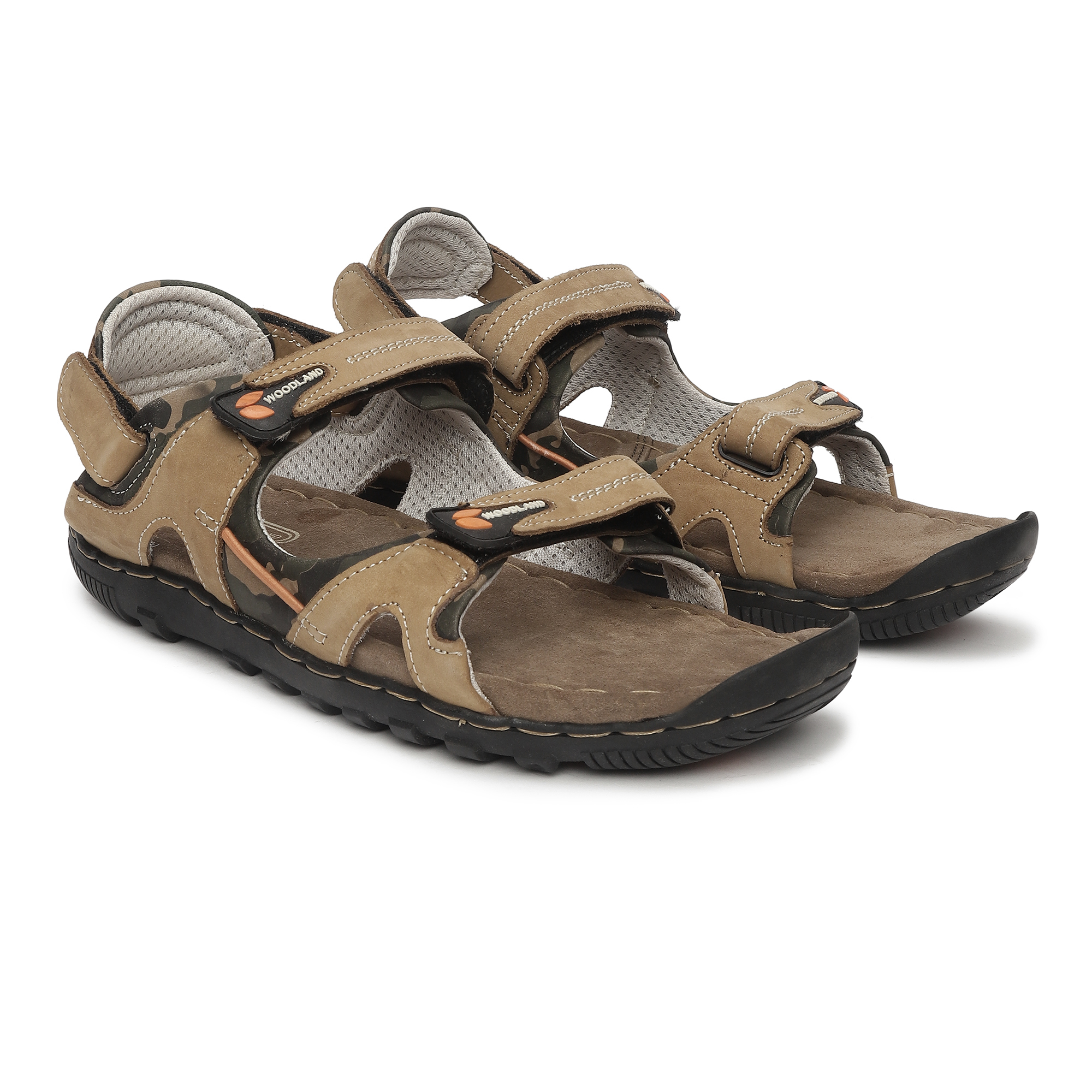 Buy Woodland Men Camel Brown Leather Sandals - Sandals for Men 974483 |  Myntra-sgquangbinhtourist.com.vn