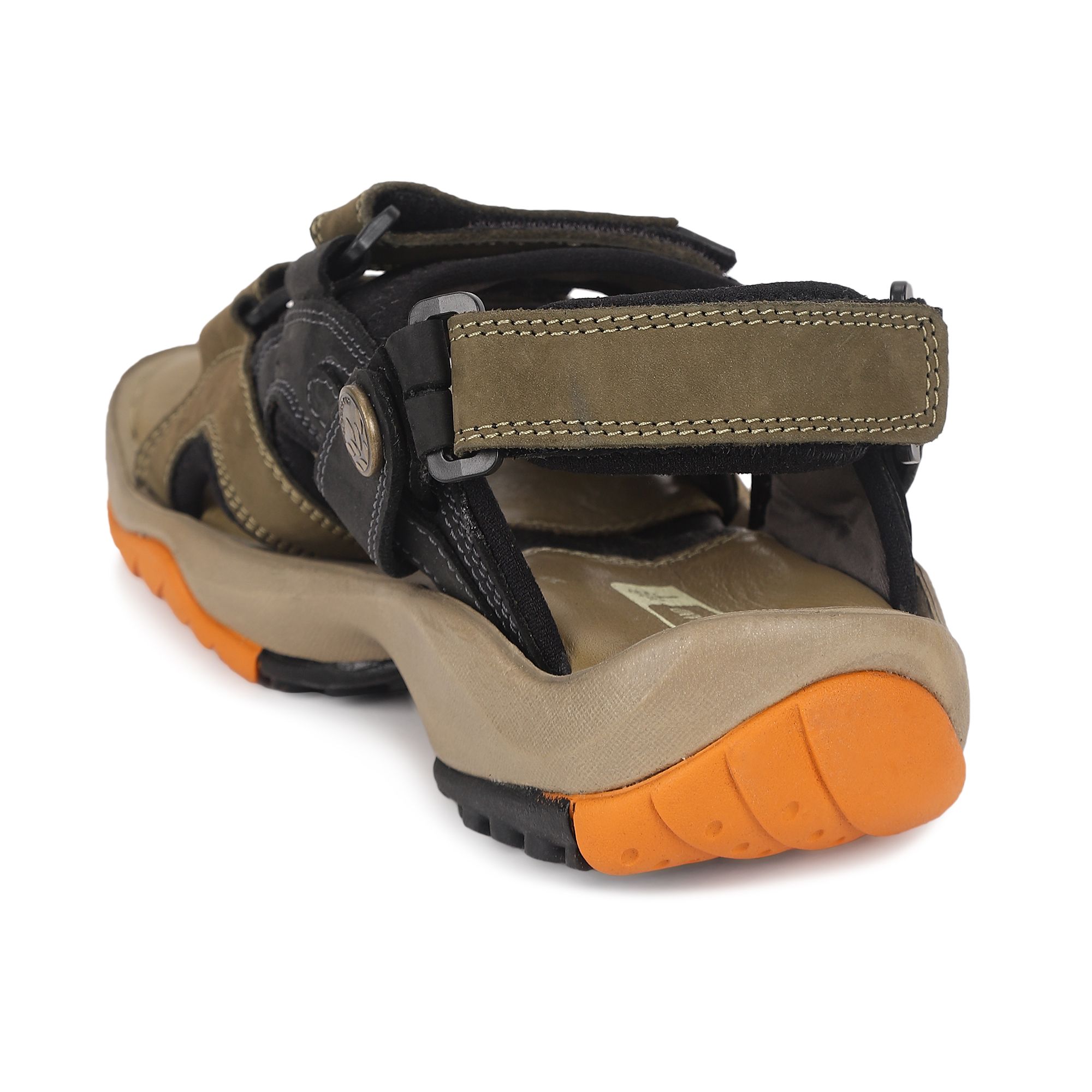 Buy Woodland Men Olive Green Leather Sandals - Sandals for Men 1498436 |  Myntra