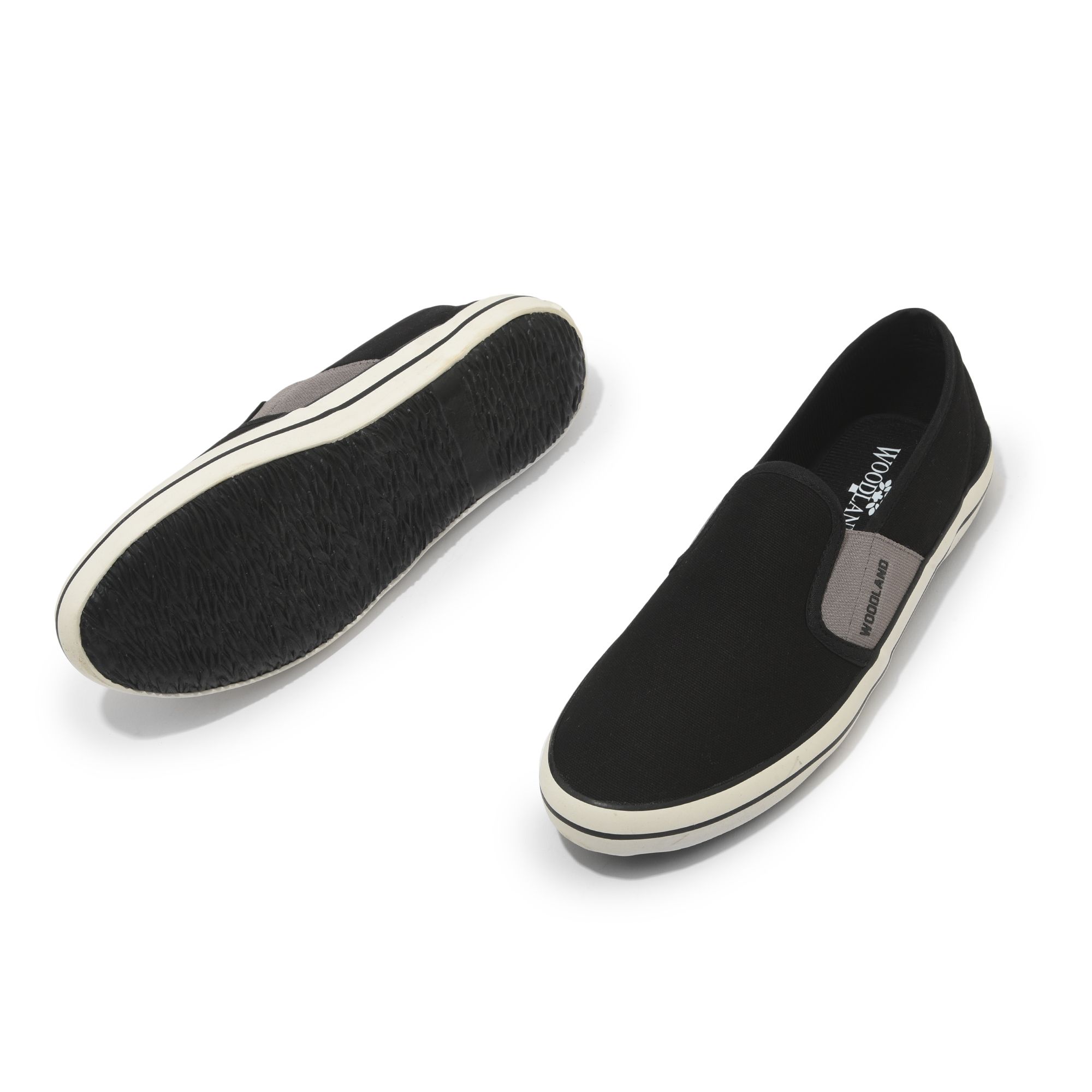 Black/LGrey Slip-on shoe for men