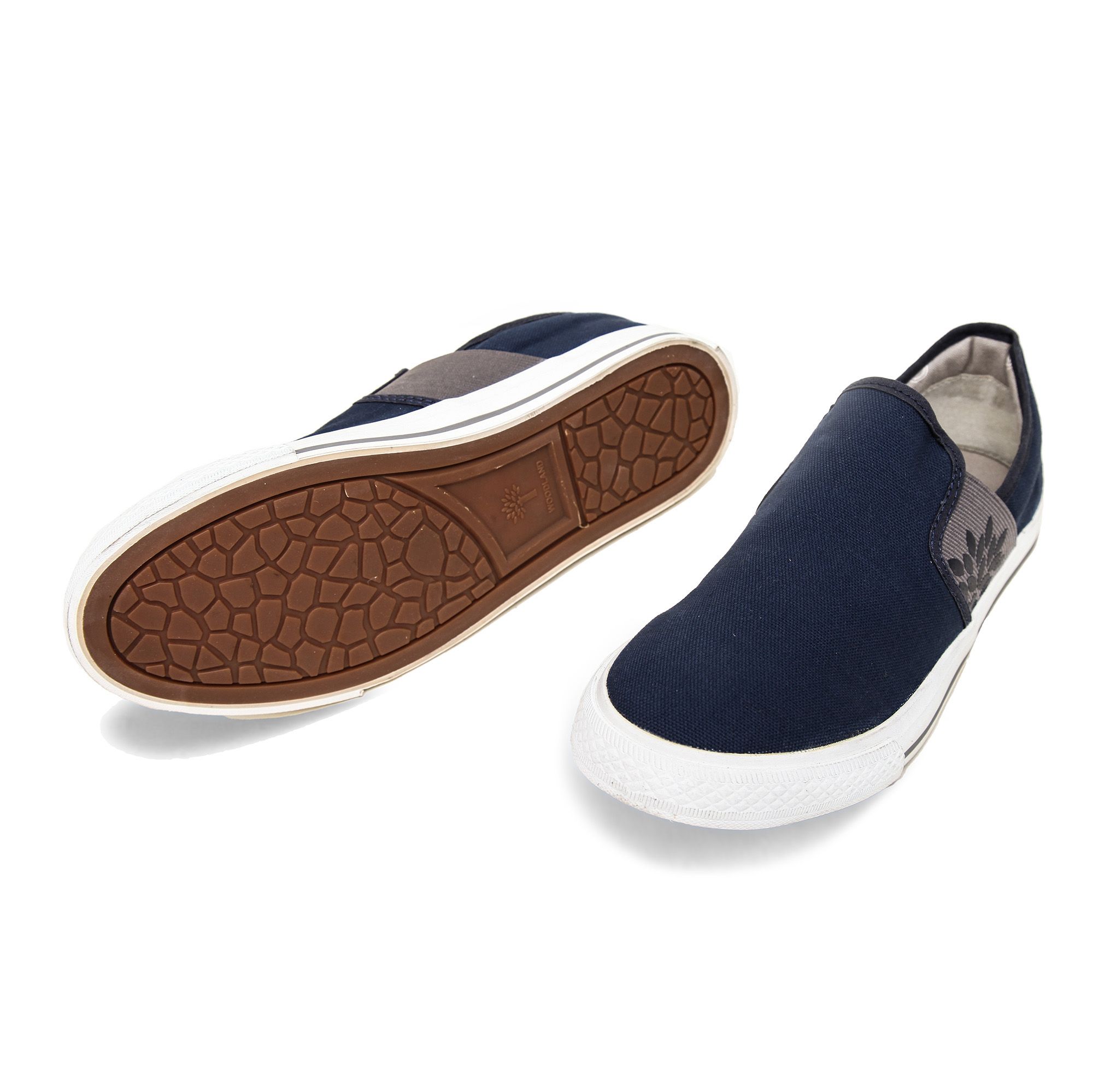 Navy Slip on canvas shoes for men