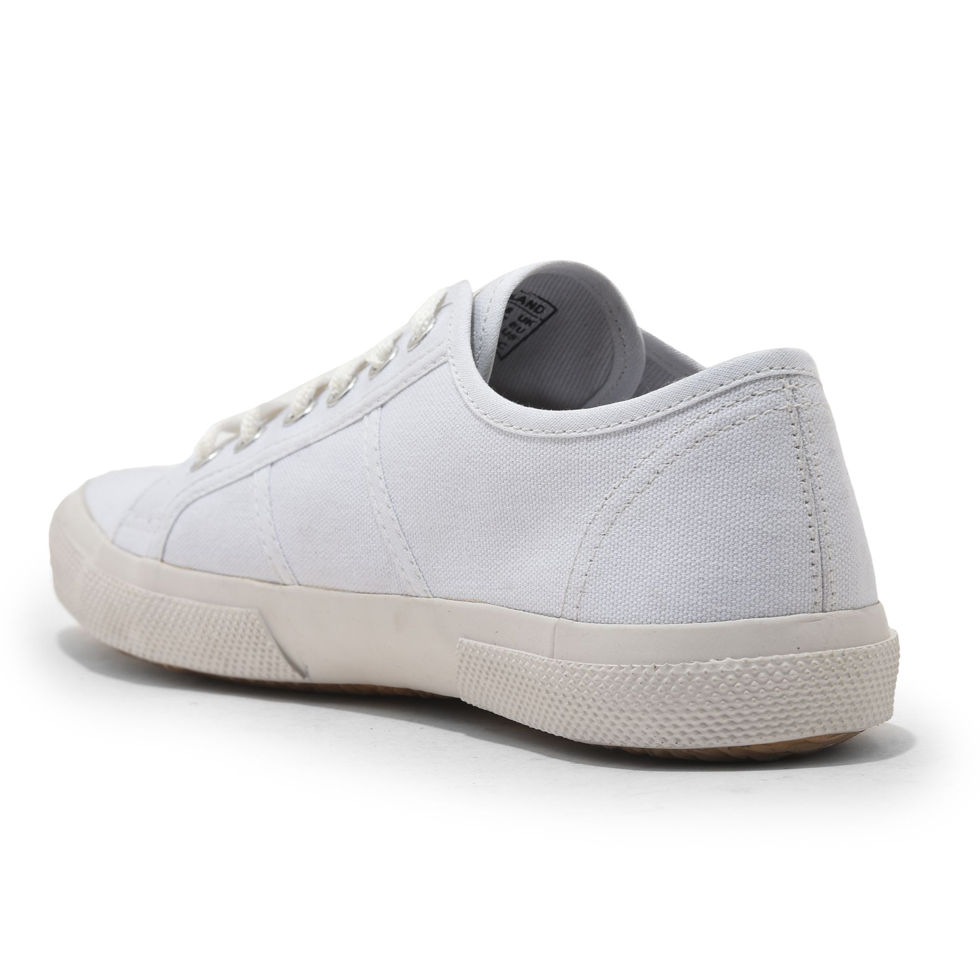 White Canvas Sneakers for Men