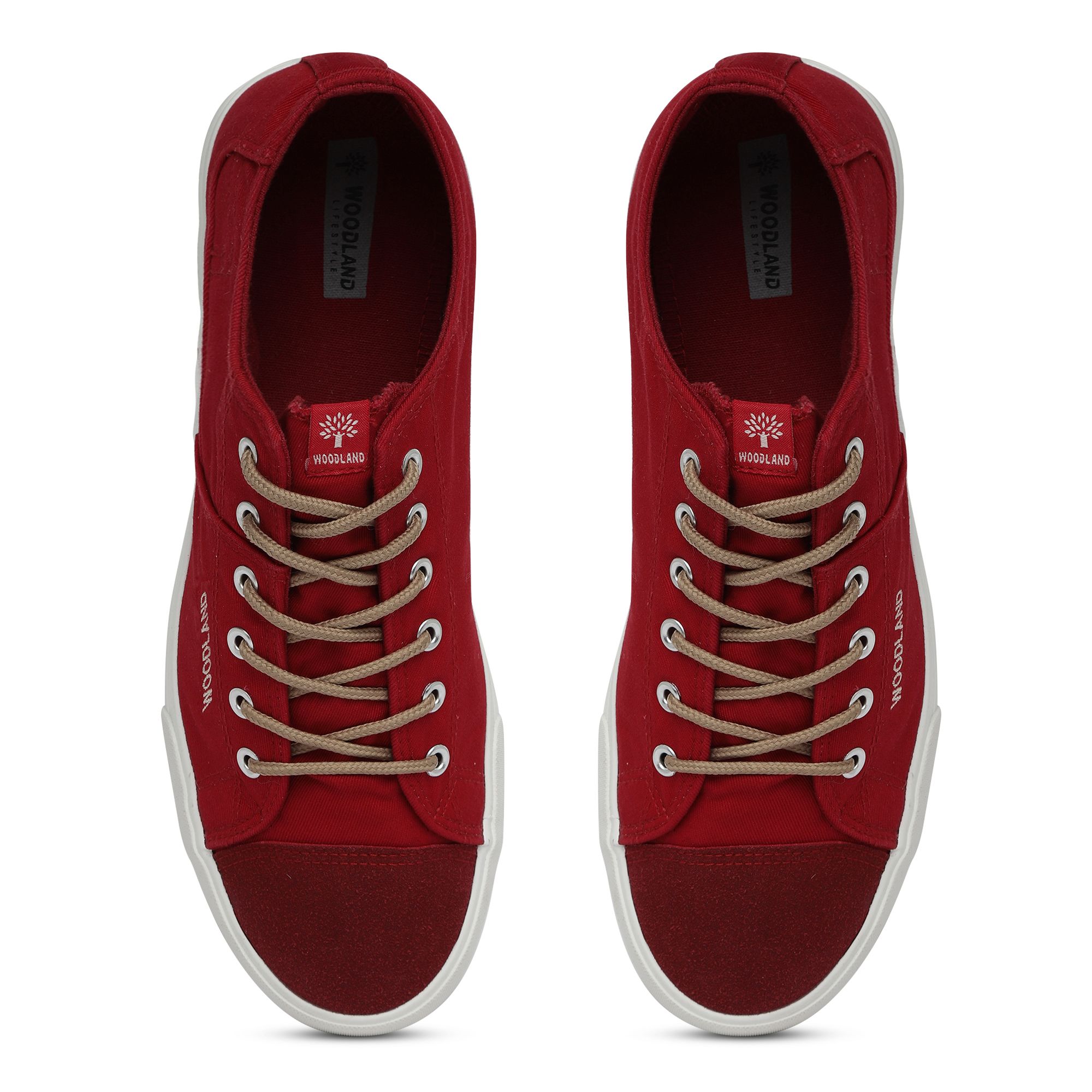 Red Canvas Shoes for men