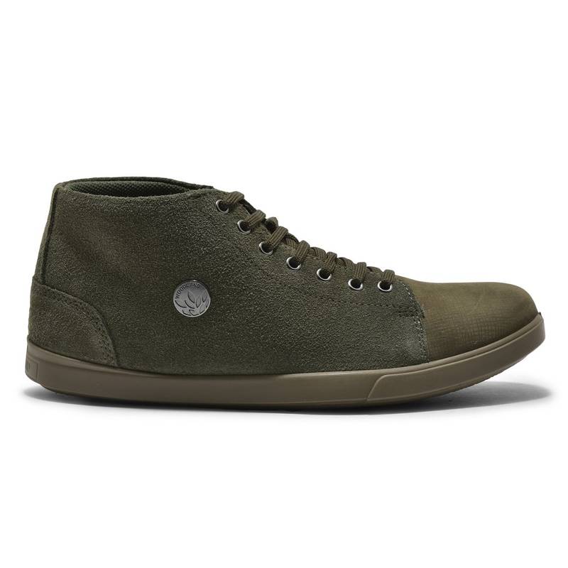 Olive Green high top sneakers