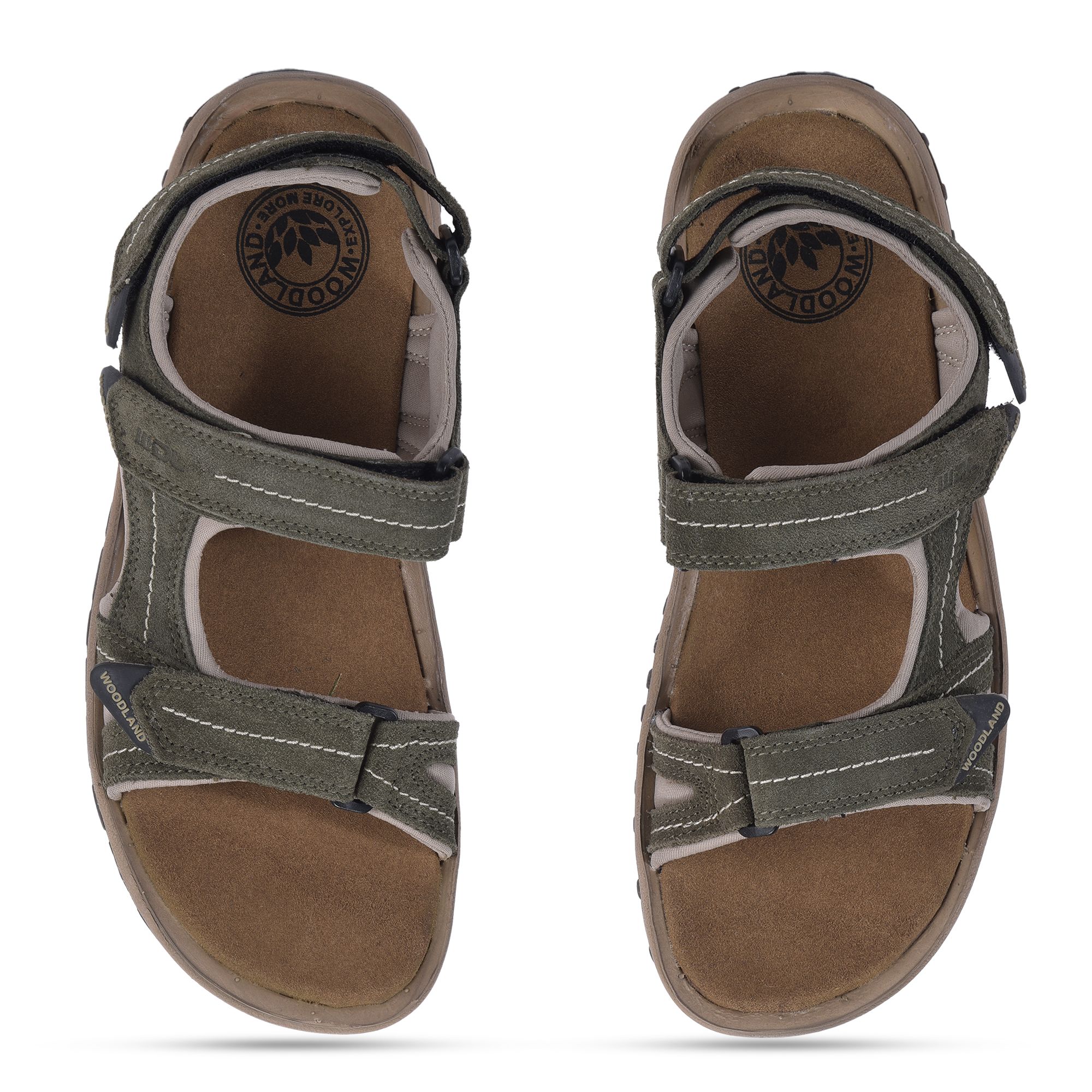 Woodland OLIVE GREEN floater sandals