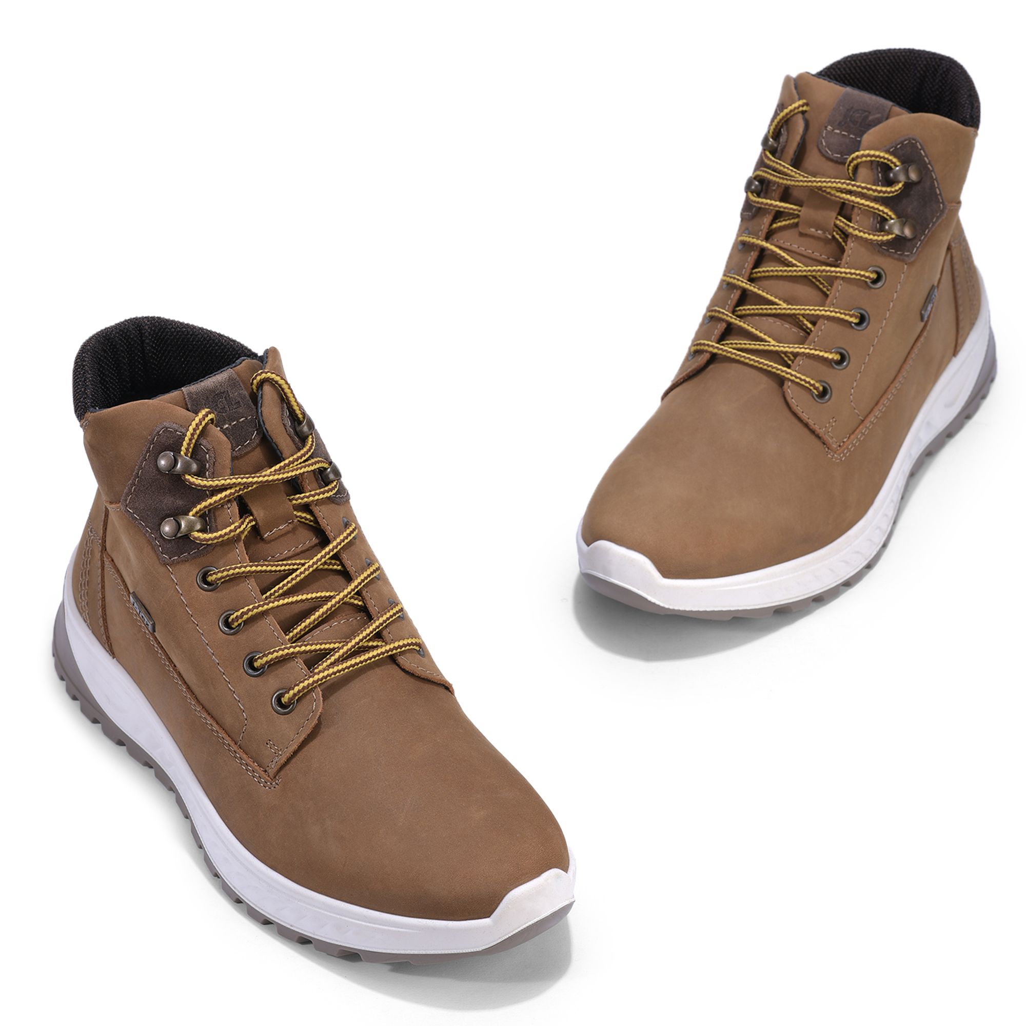 Light brown high-top sneaker for men
