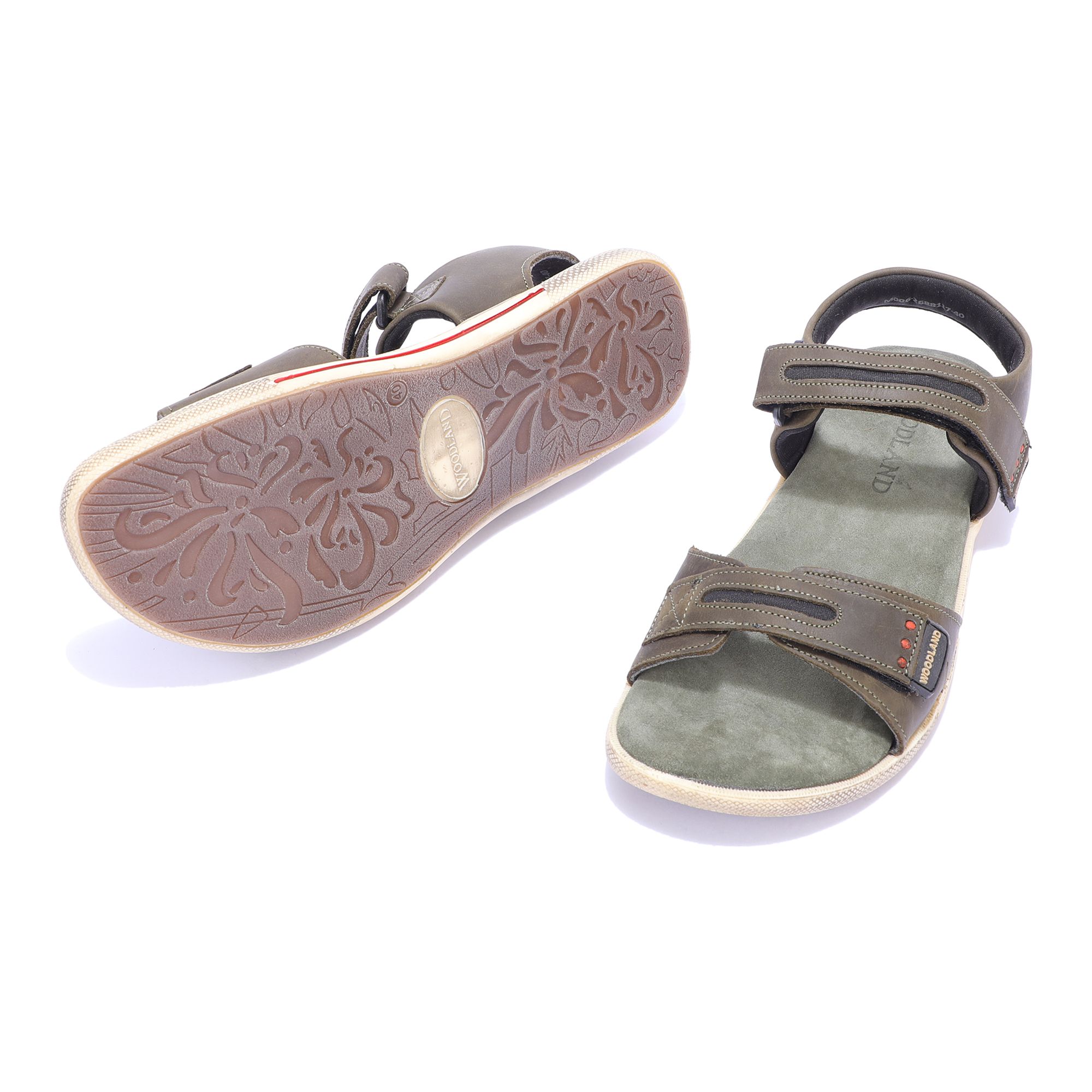 Woodland khaki sandals for women