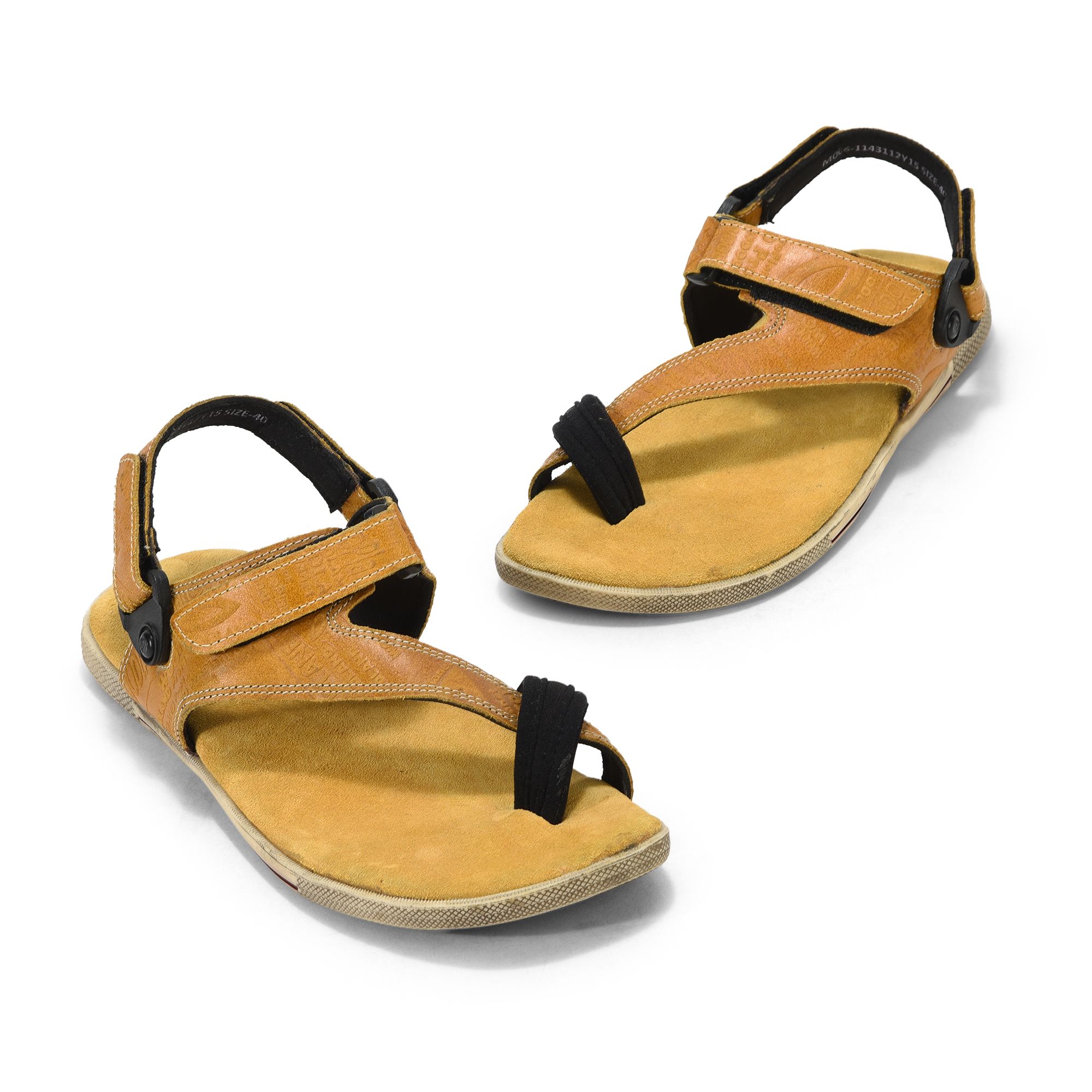 Shop Woodland Men Khaki Belt Sandals I207926 Online