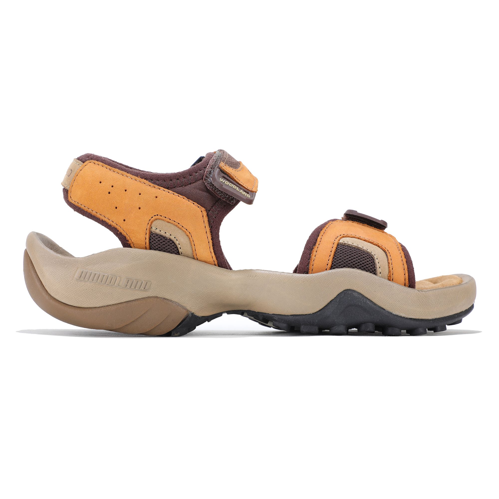 Buy Woodland Men Brown Leather Sandals - Sandals for Men 293231 | Myntra