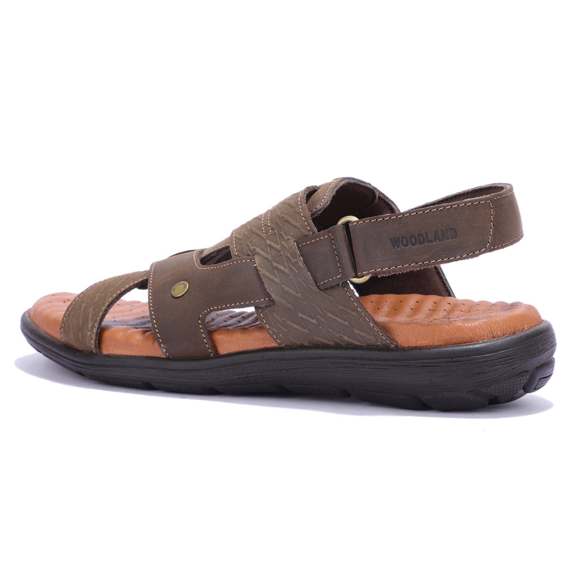 Dark brown floater sandal for men