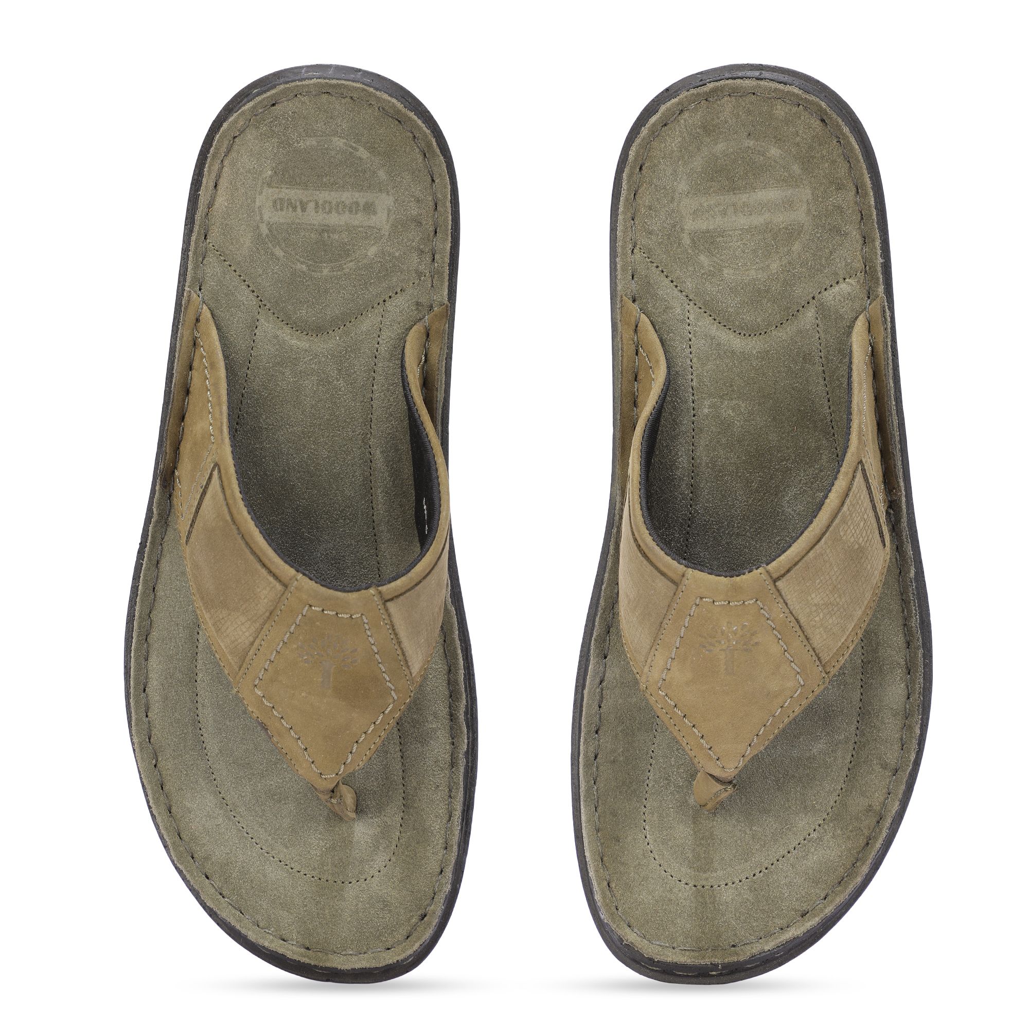 Woodland OLIVE GREEN casual slippers