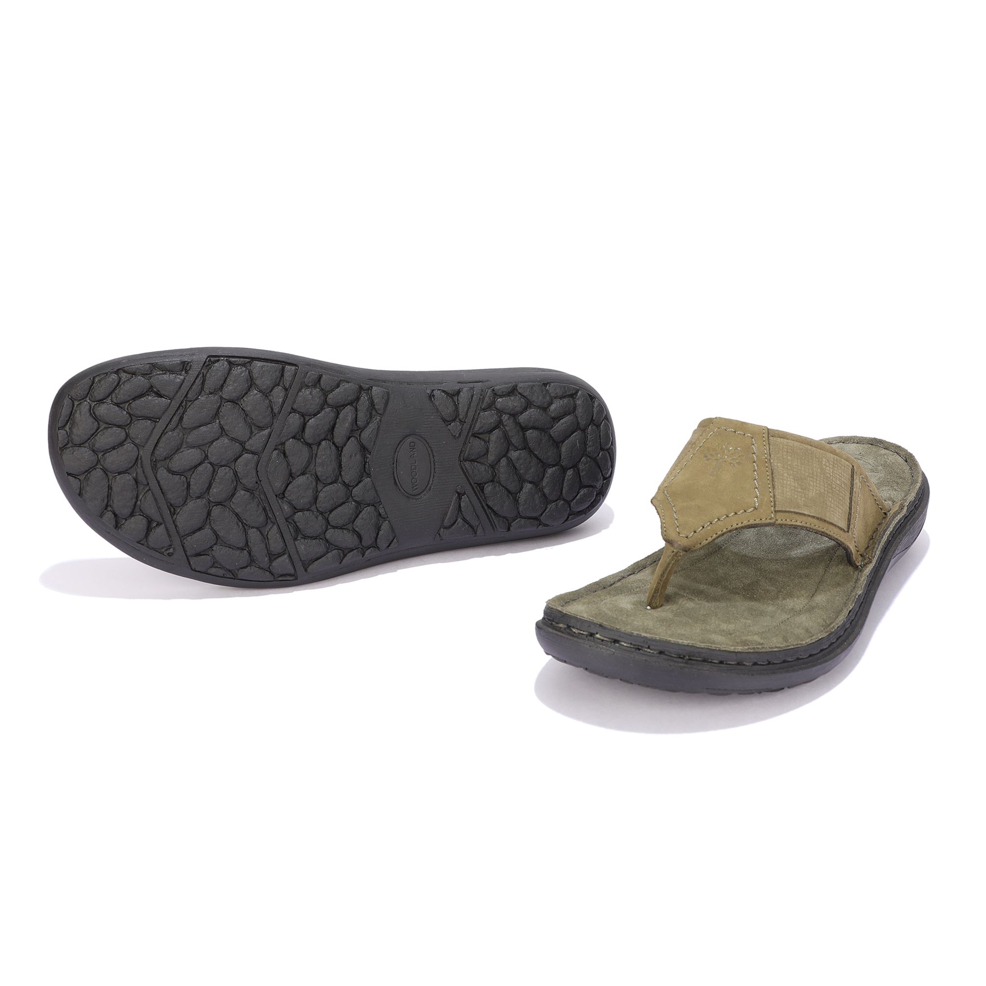 Woodland OLIVE GREEN casual slippers