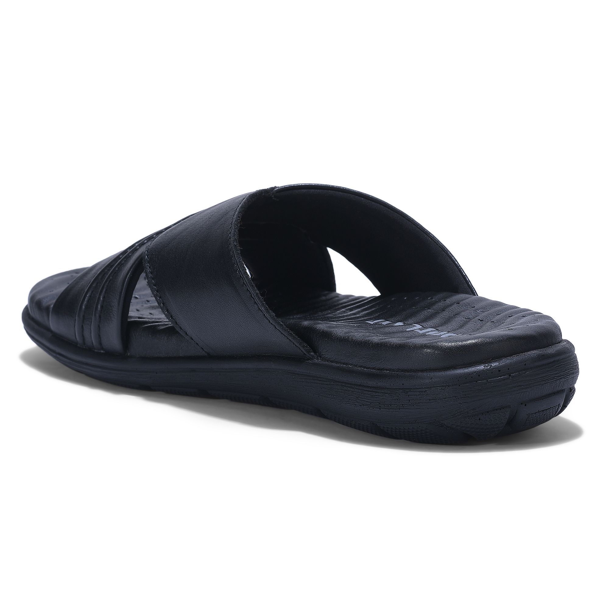 Black slipper for men