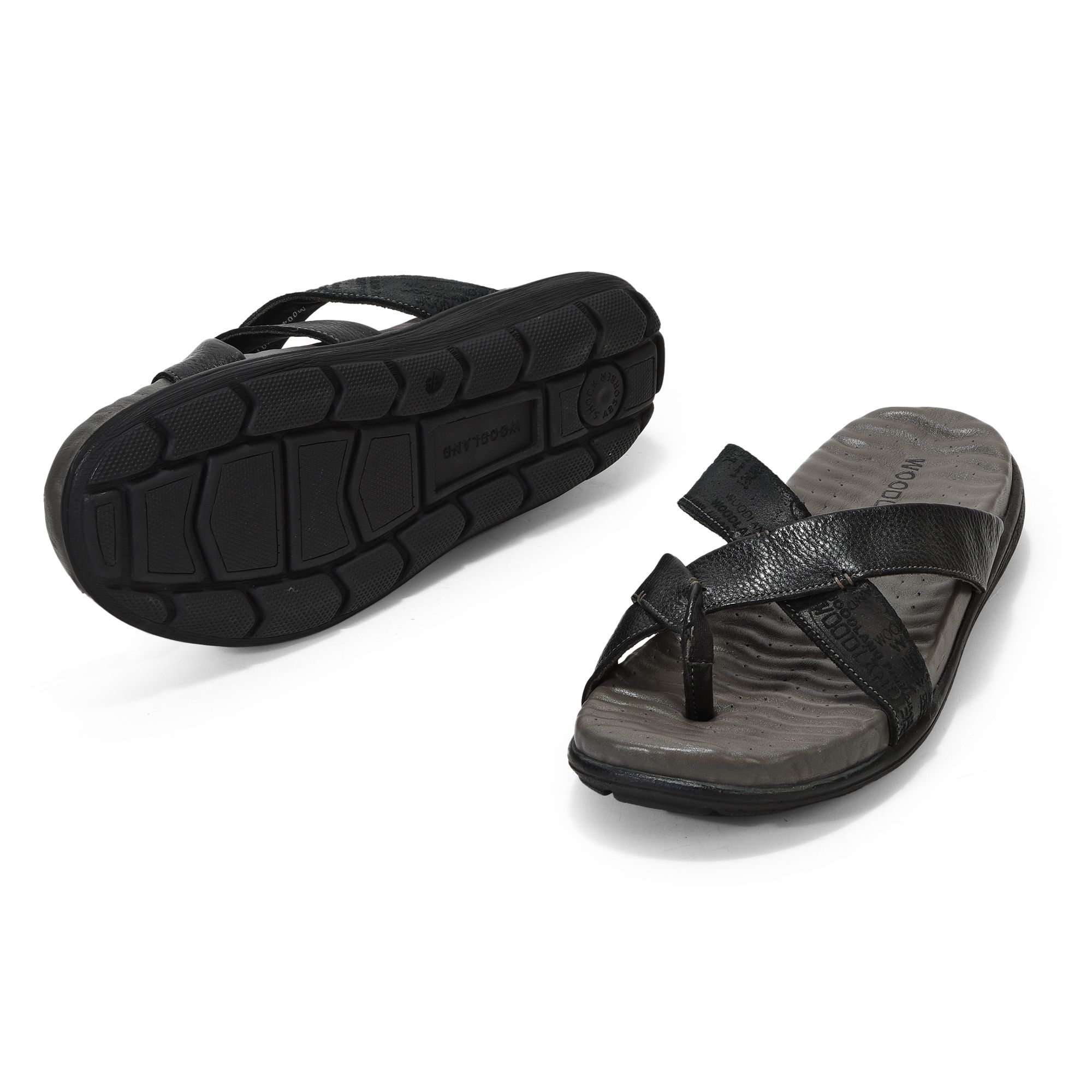 Woodland hot sale black sandals