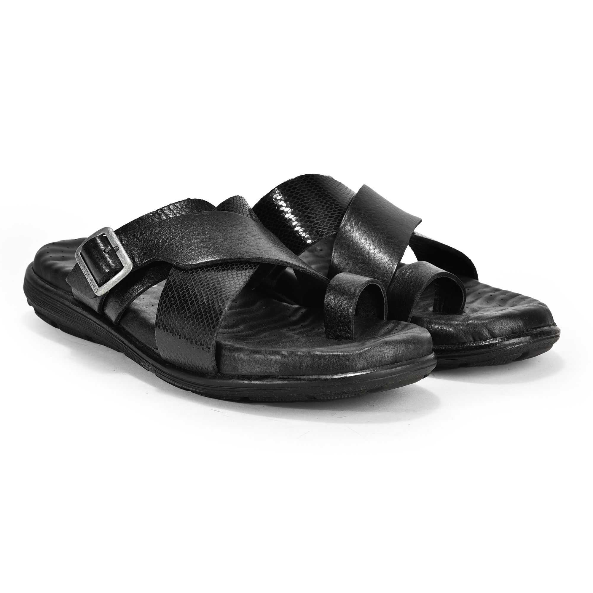 Black toe grip sandal for men