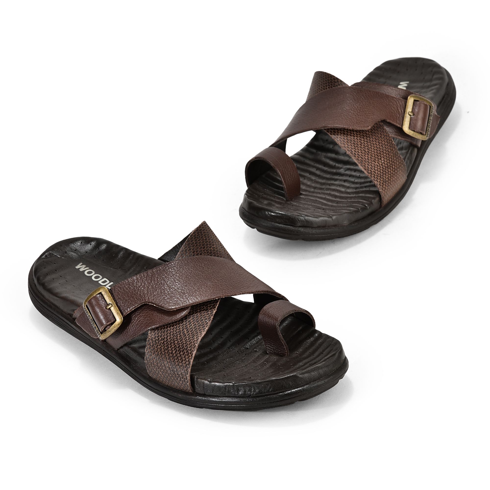 Woodland Men's Black Sandal-6 Kids UK (GD 4143021) : Amazon.in: Fashion