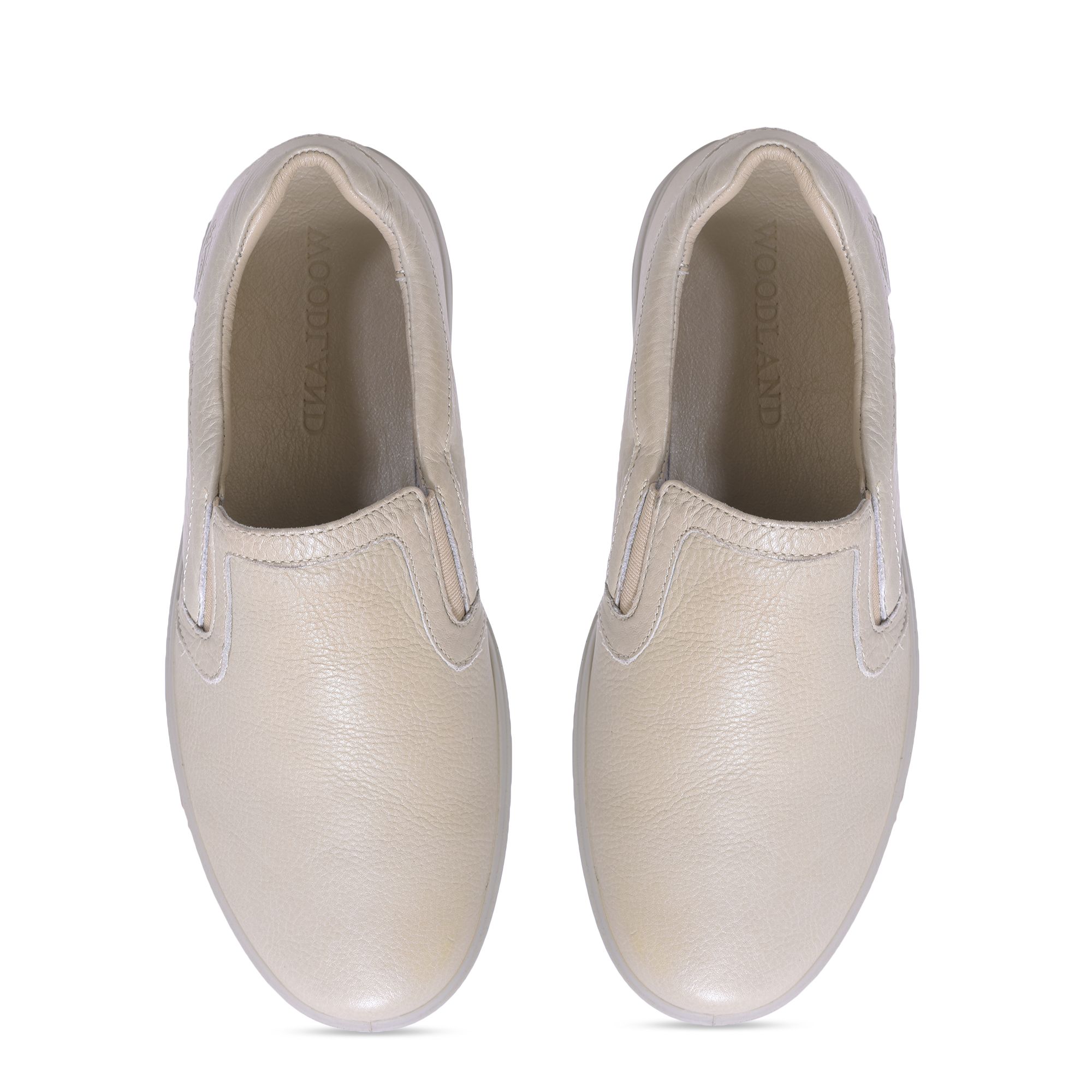 Dove white slip-on casual shoes