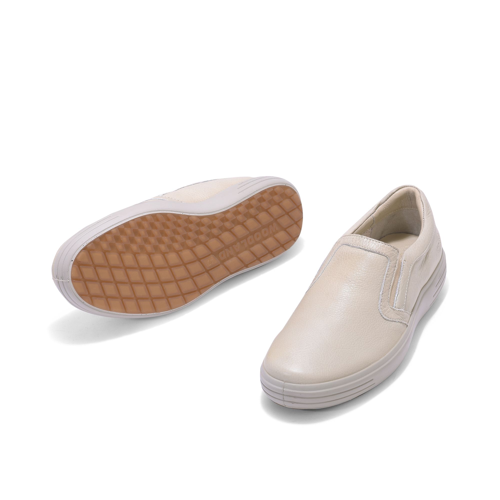 Woodland white hot sale leather shoes