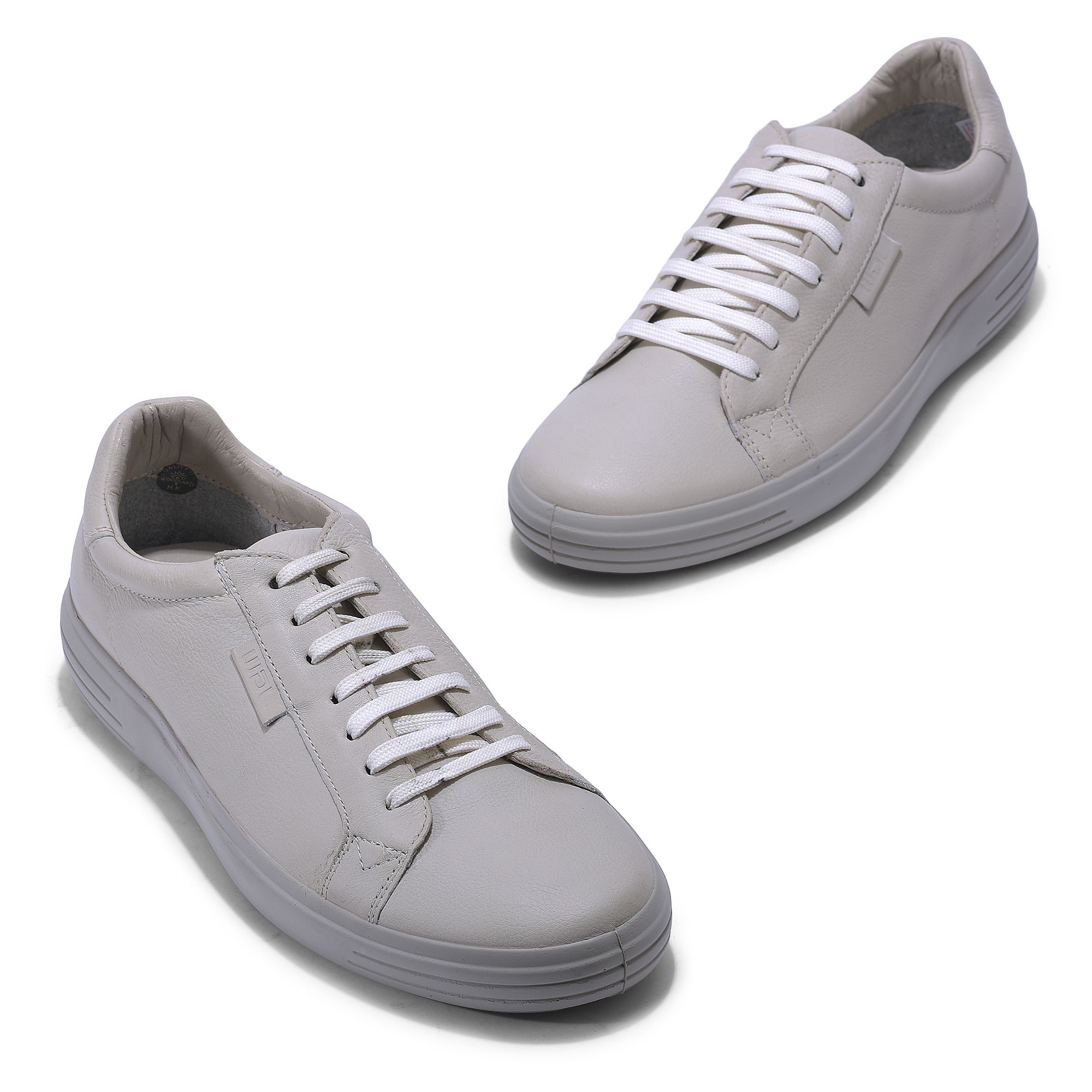 Woodland white 2025 leather shoes