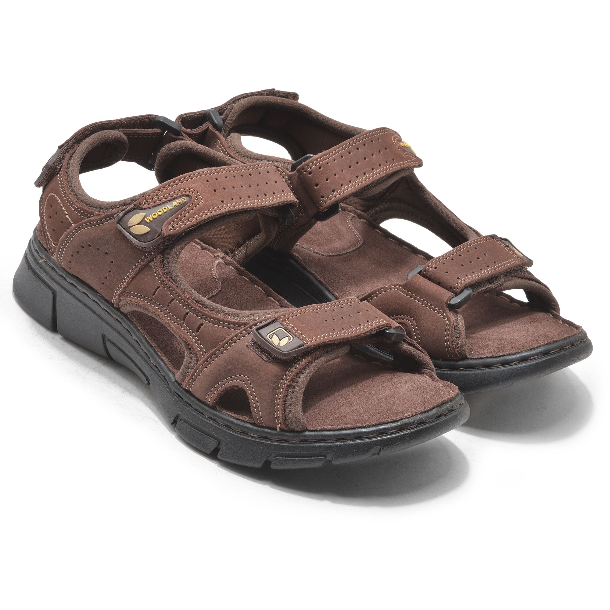 Buy WOODLAND Brown Mens Slipon Casual Buckle Closure Sandal | Shoppers Stop