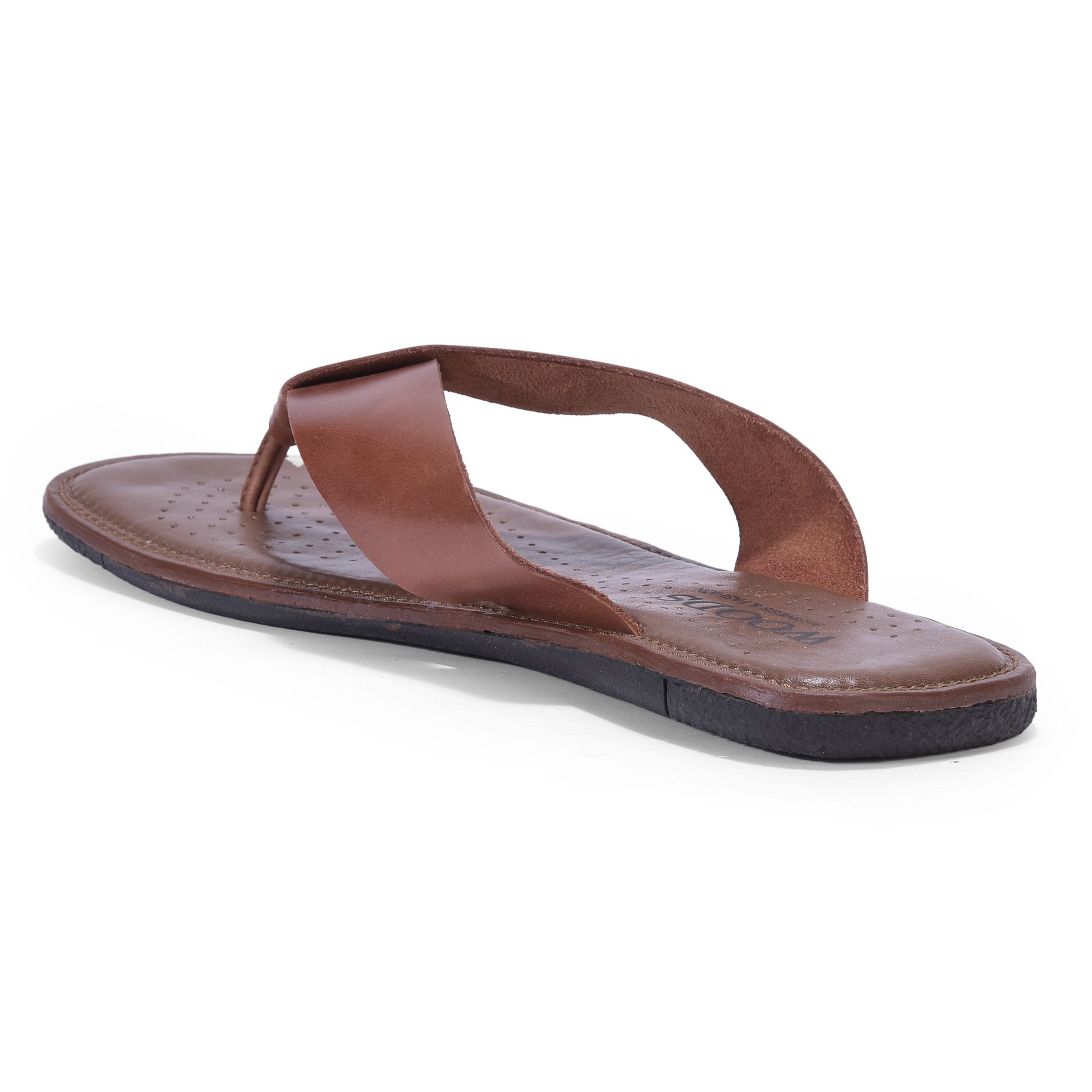Mid brown slippers for men