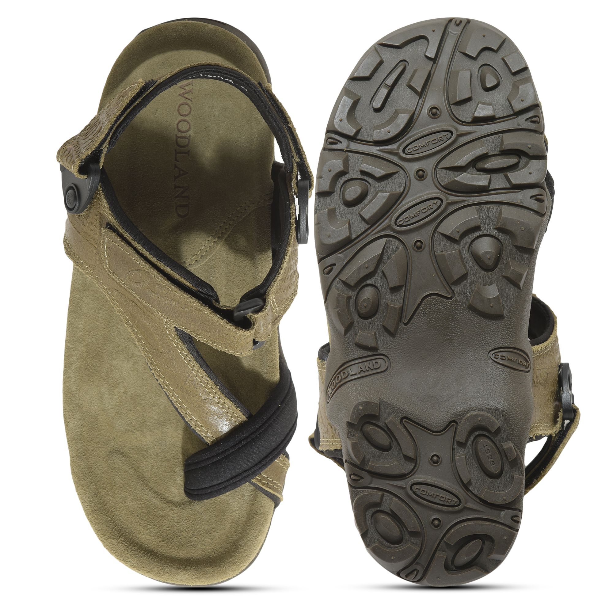 Buy Woodland Men's Khaki Leather Slipper-6 UK (40 EU) (GP 2669117NW) at  Amazon.in