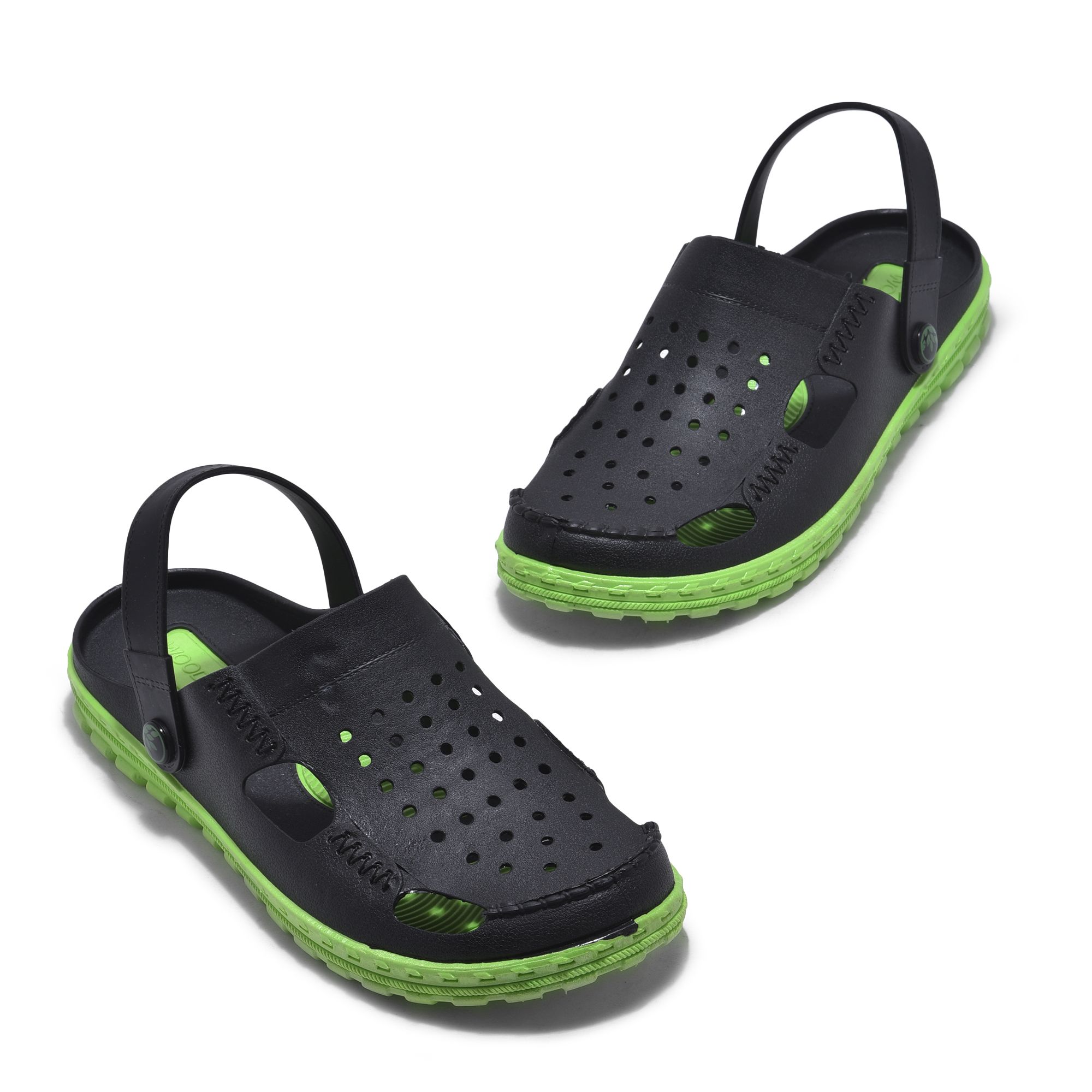Woodland Green Sandals For Men