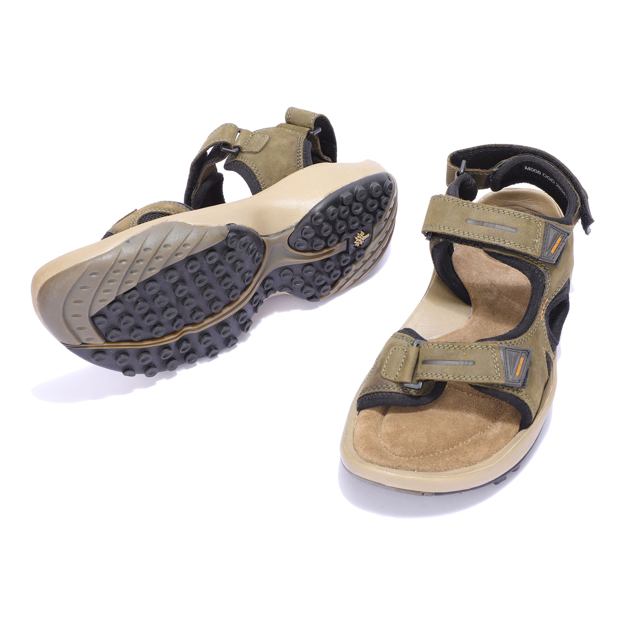 Woodland Brand Men's GS4011 Casual Sandal (Olive) :: RAJASHOES