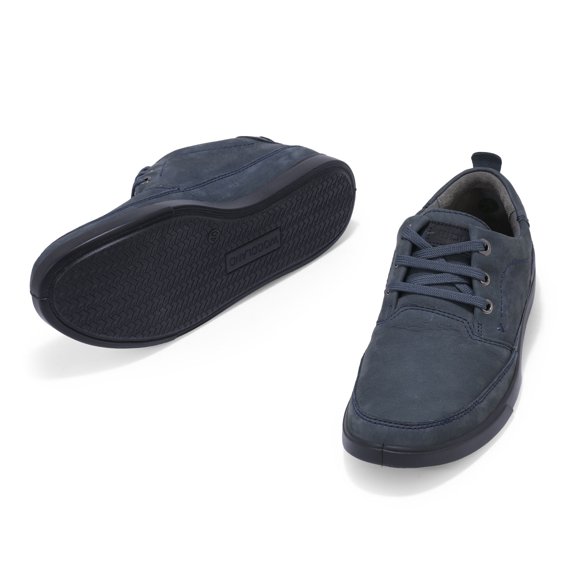 Woodland navy discount blue casual shoes